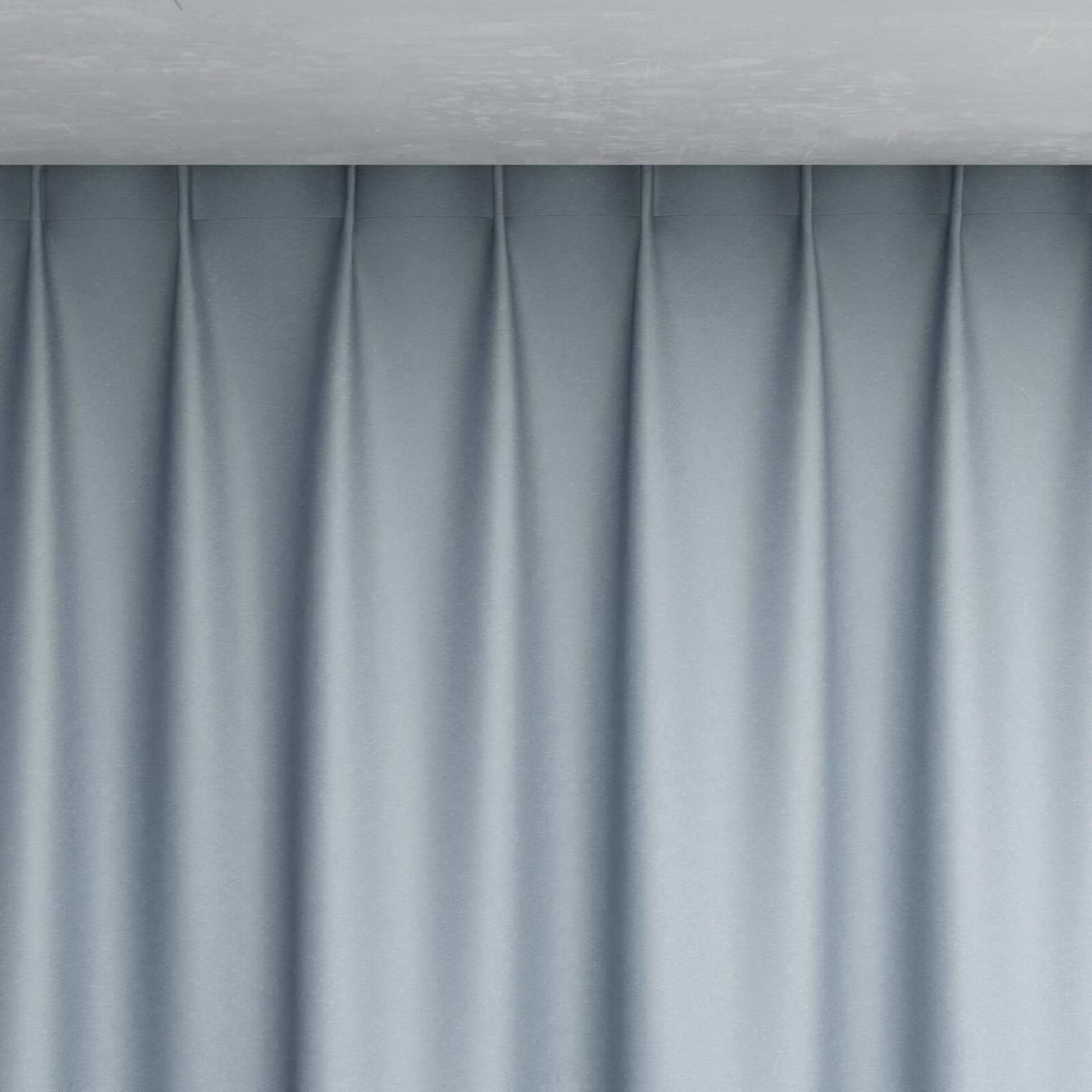 Top view of Stellar Blackout Cloud, pinch pleat