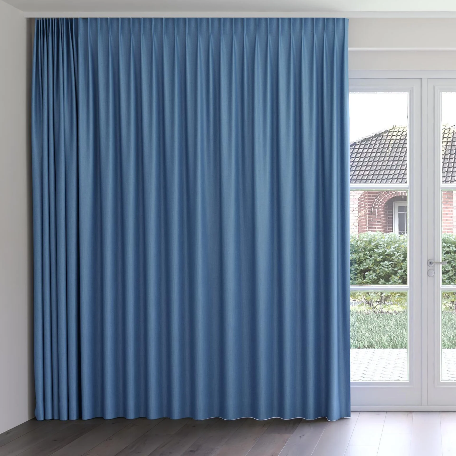 Front view of Celestial River, on curtain rail