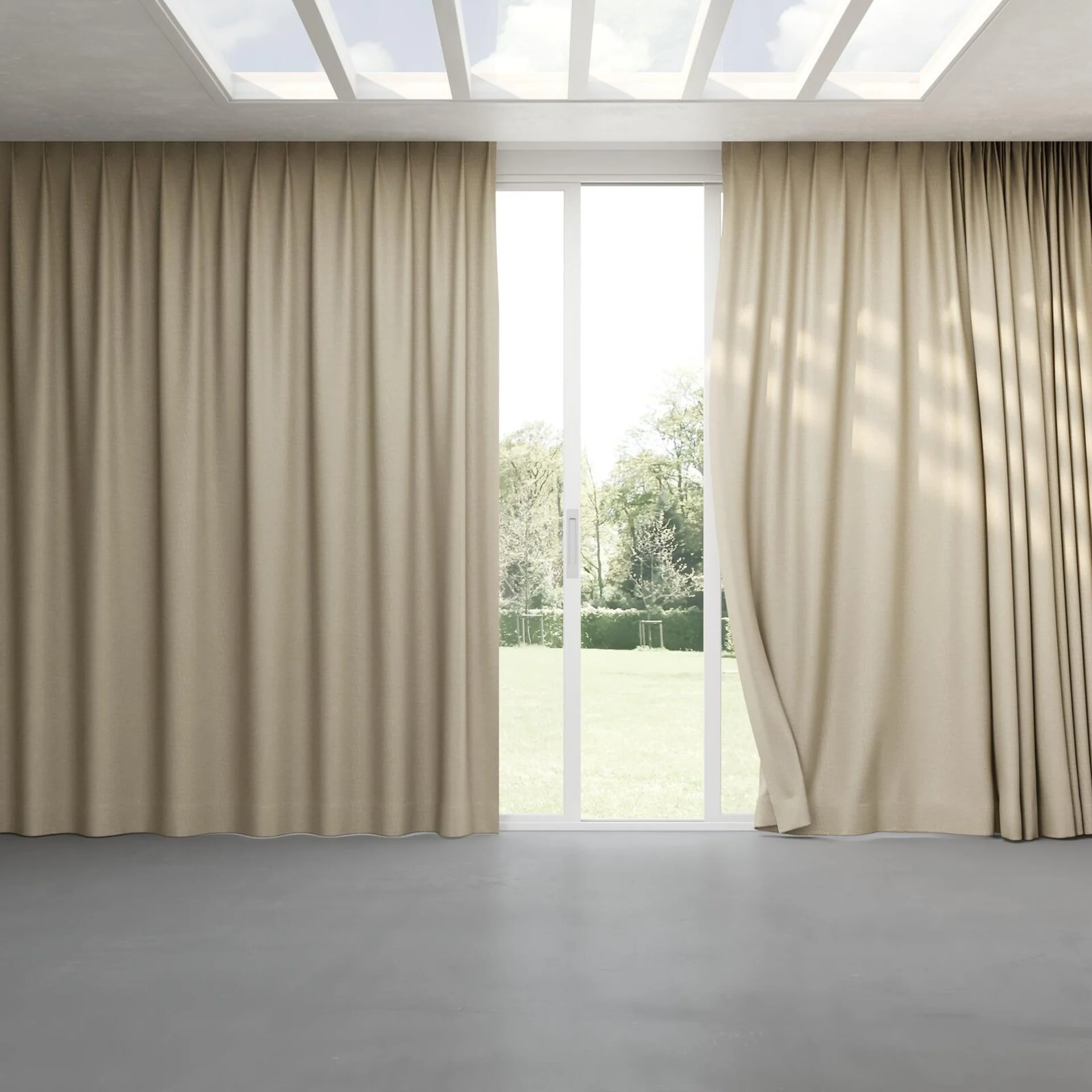 Full view of Casual Wheat, pinch pleat