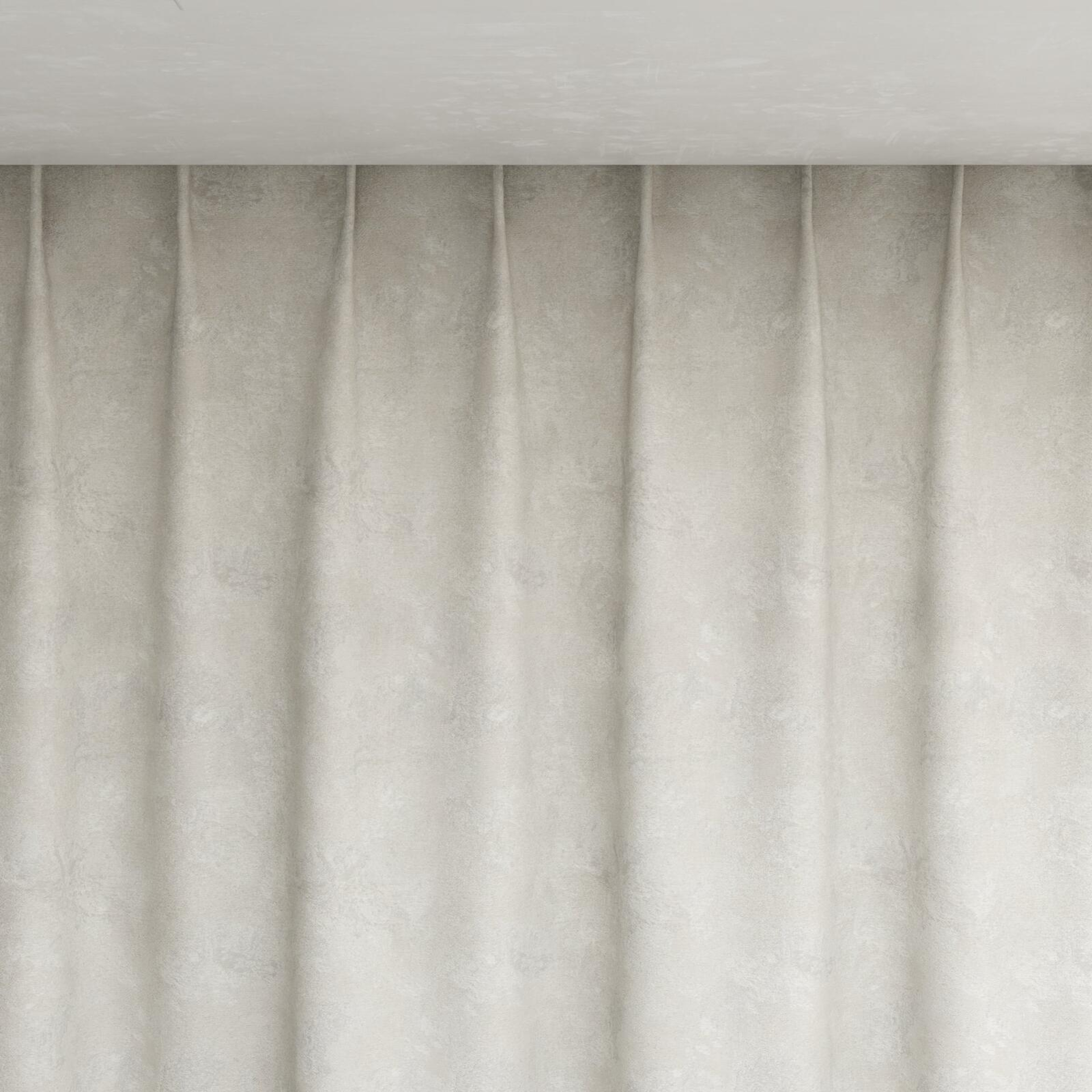 Top view of Joyce Pearl, pinch pleat