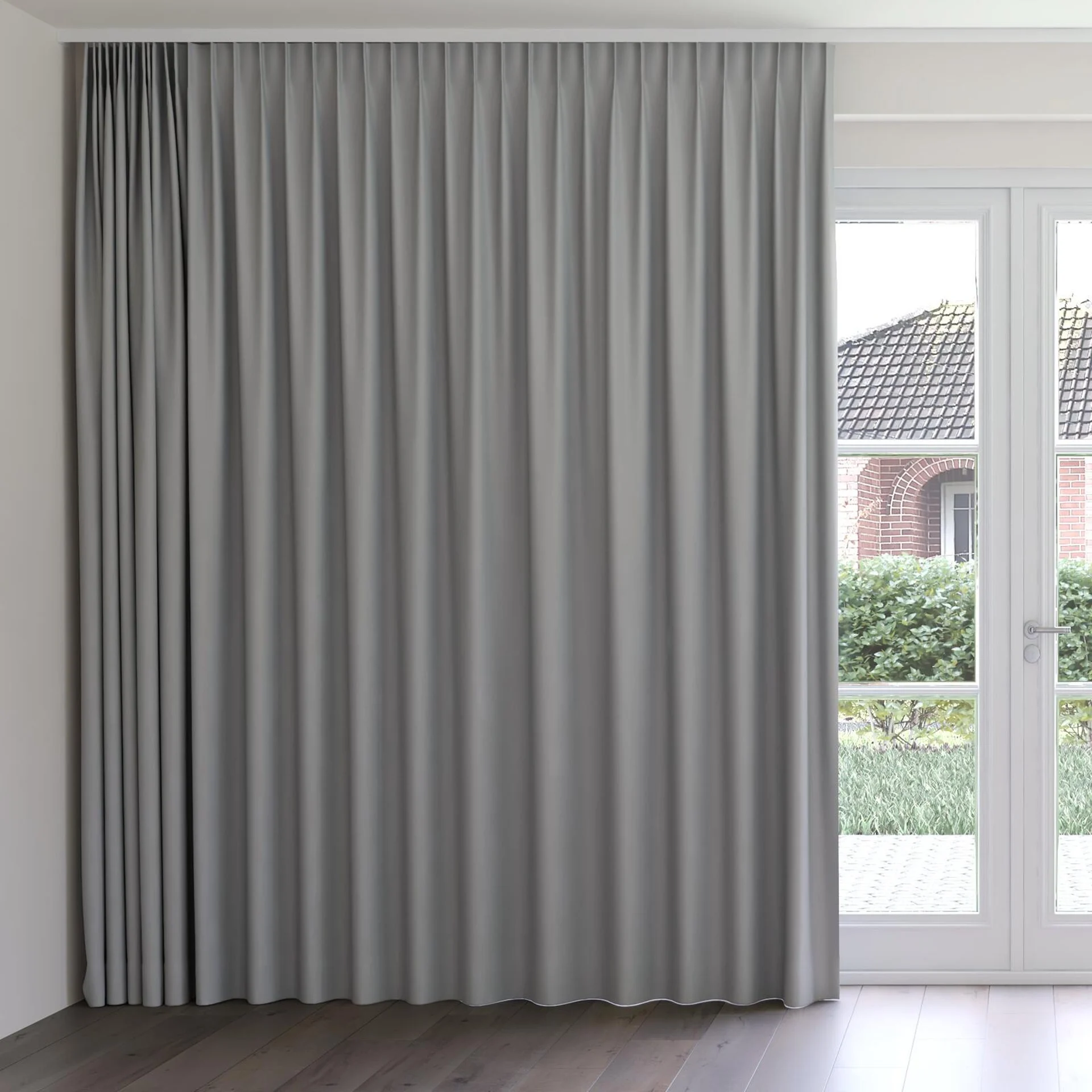 Front view of Vesta Elephant, on curtain rail
