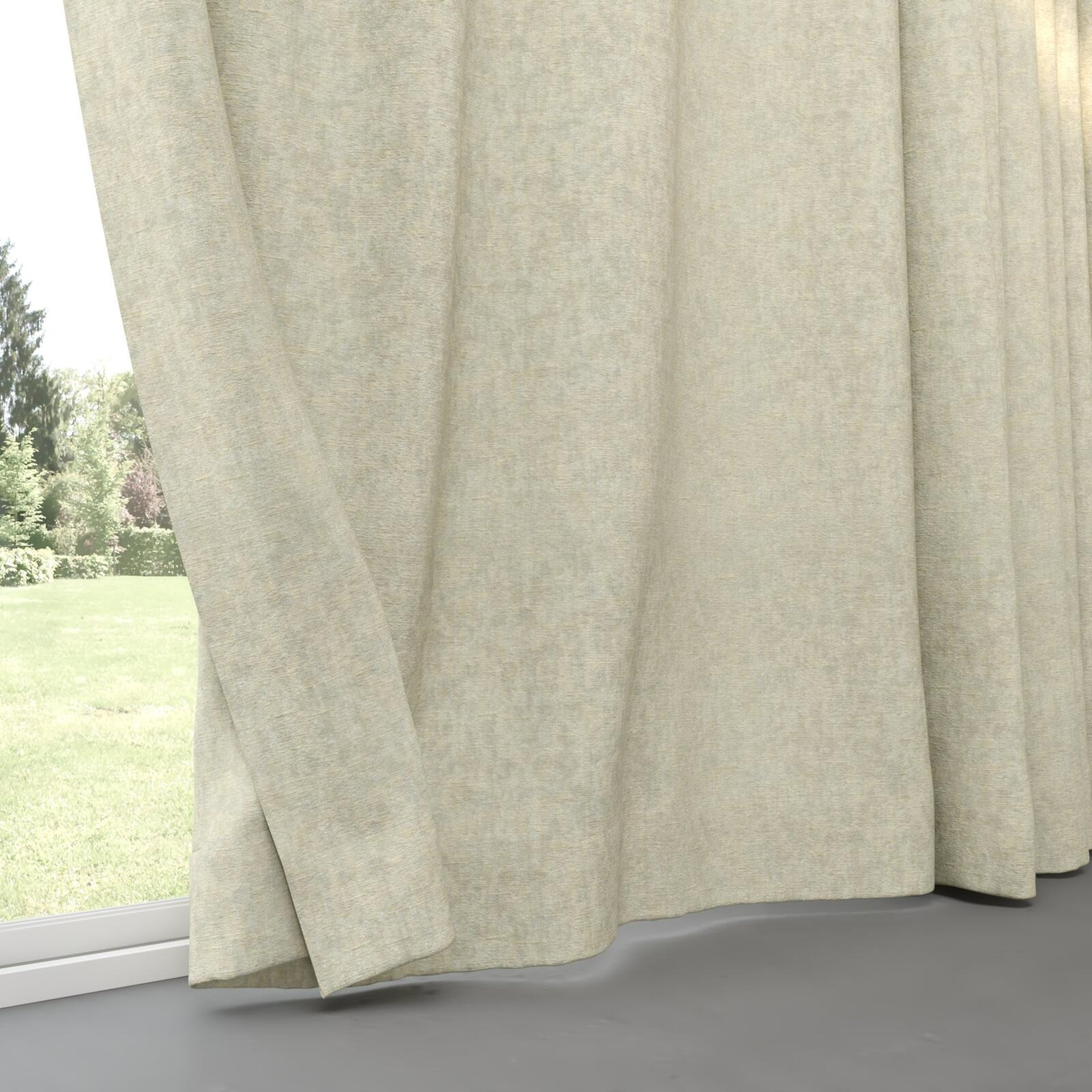Bottom view of Renaissance Sand, pinch pleat