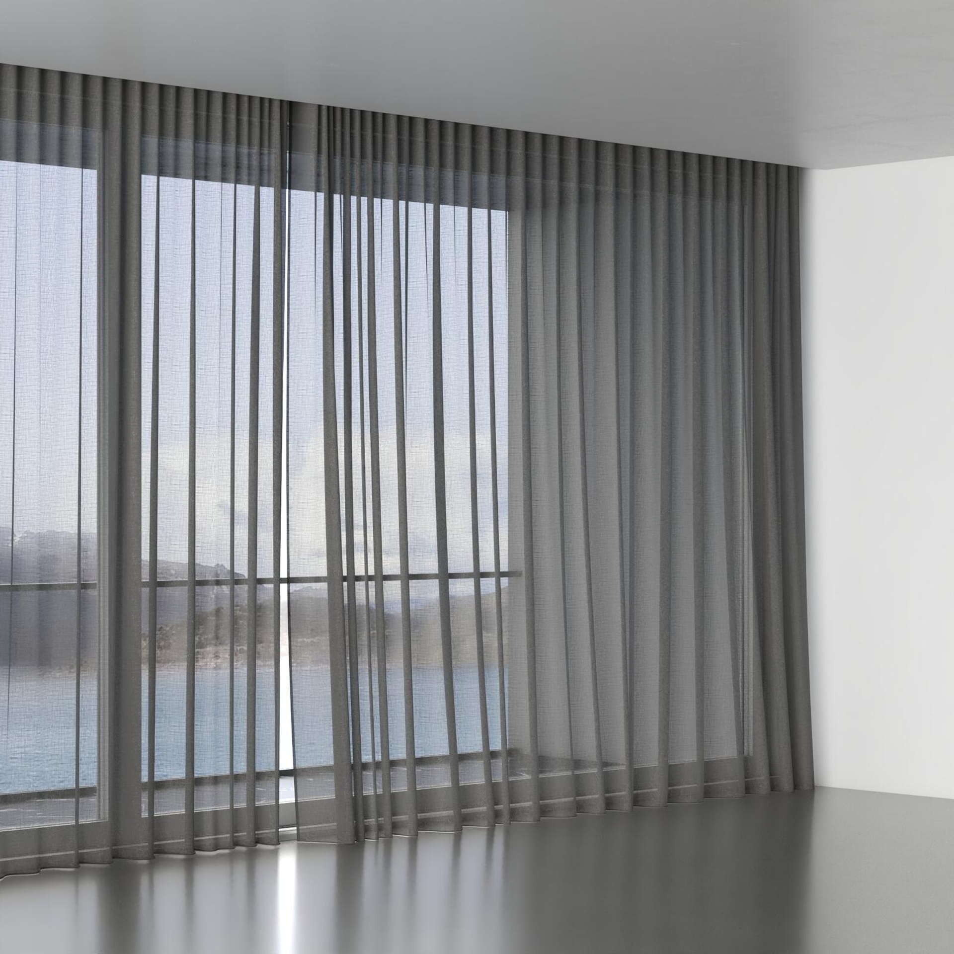 Full view of Uno Shadow, wave pleat
