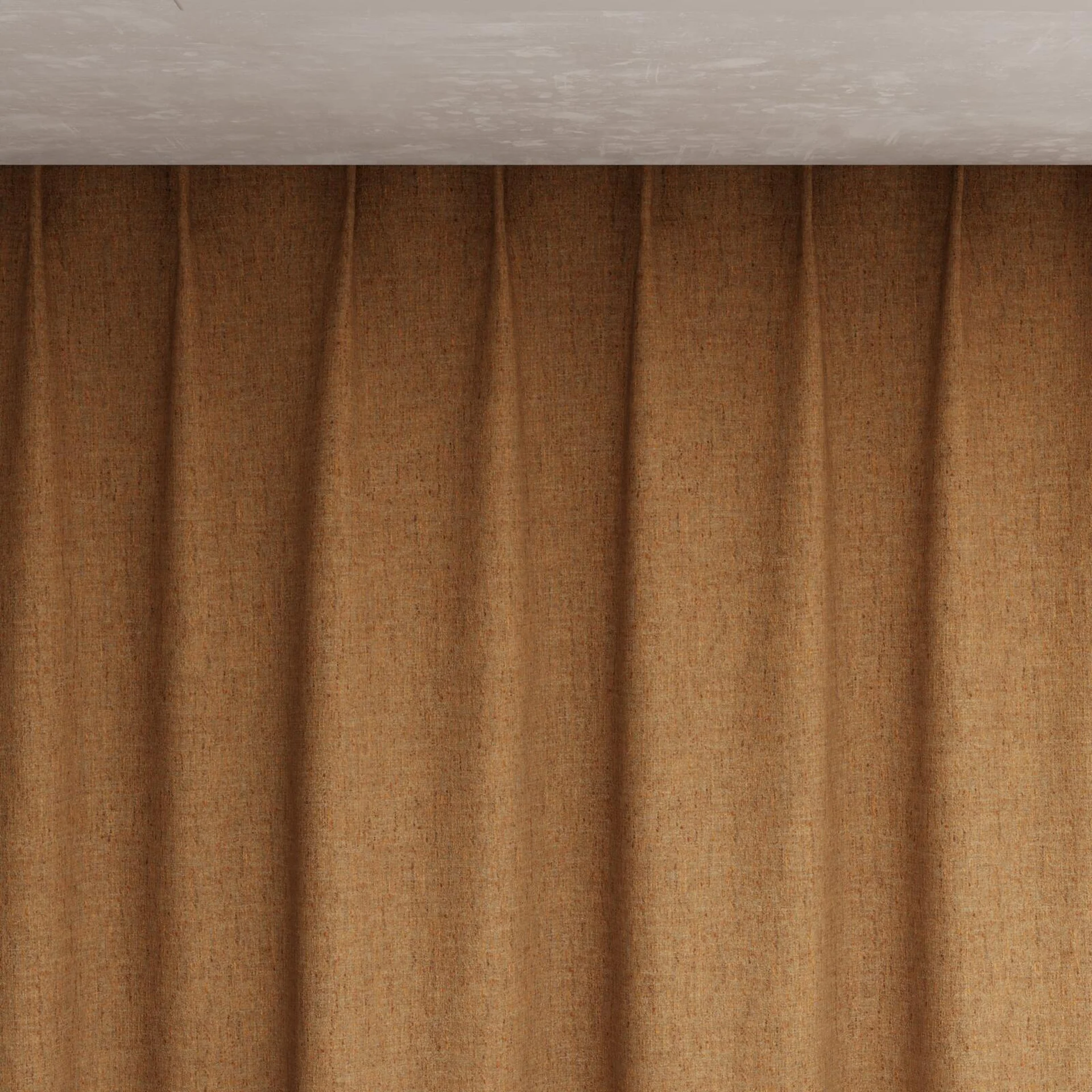 Top view of Dryland Rustic, pinch pleat