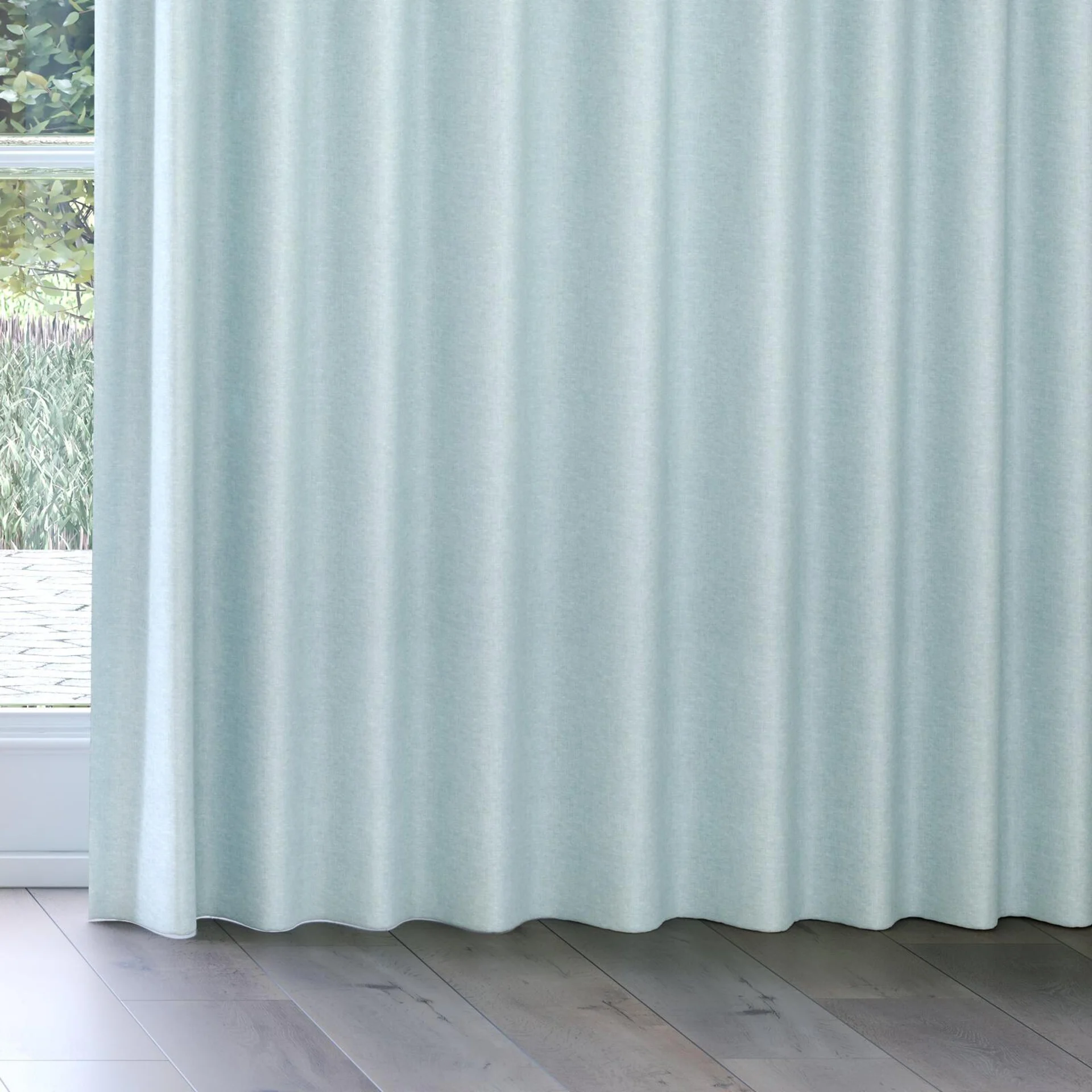 Bottom view of Goa Spa, on curtain rail