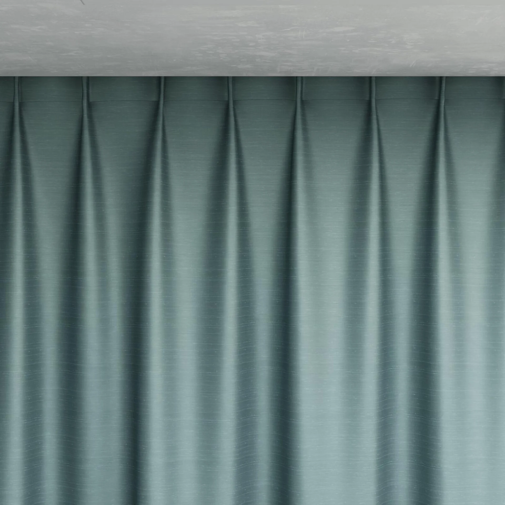 Top view of Silky Artic, pinch pleat