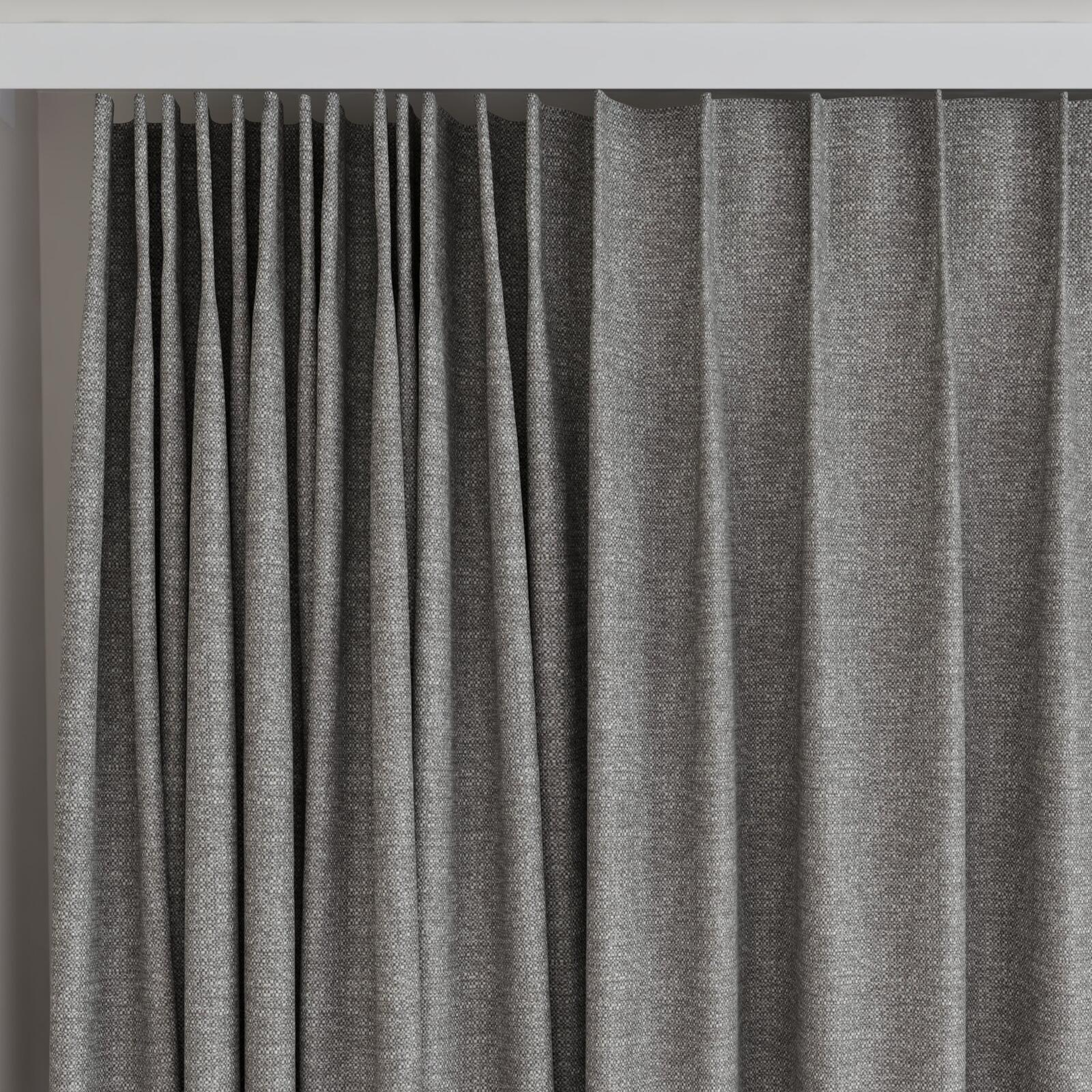 Top view of Bravo Pigeon, on curtain rail