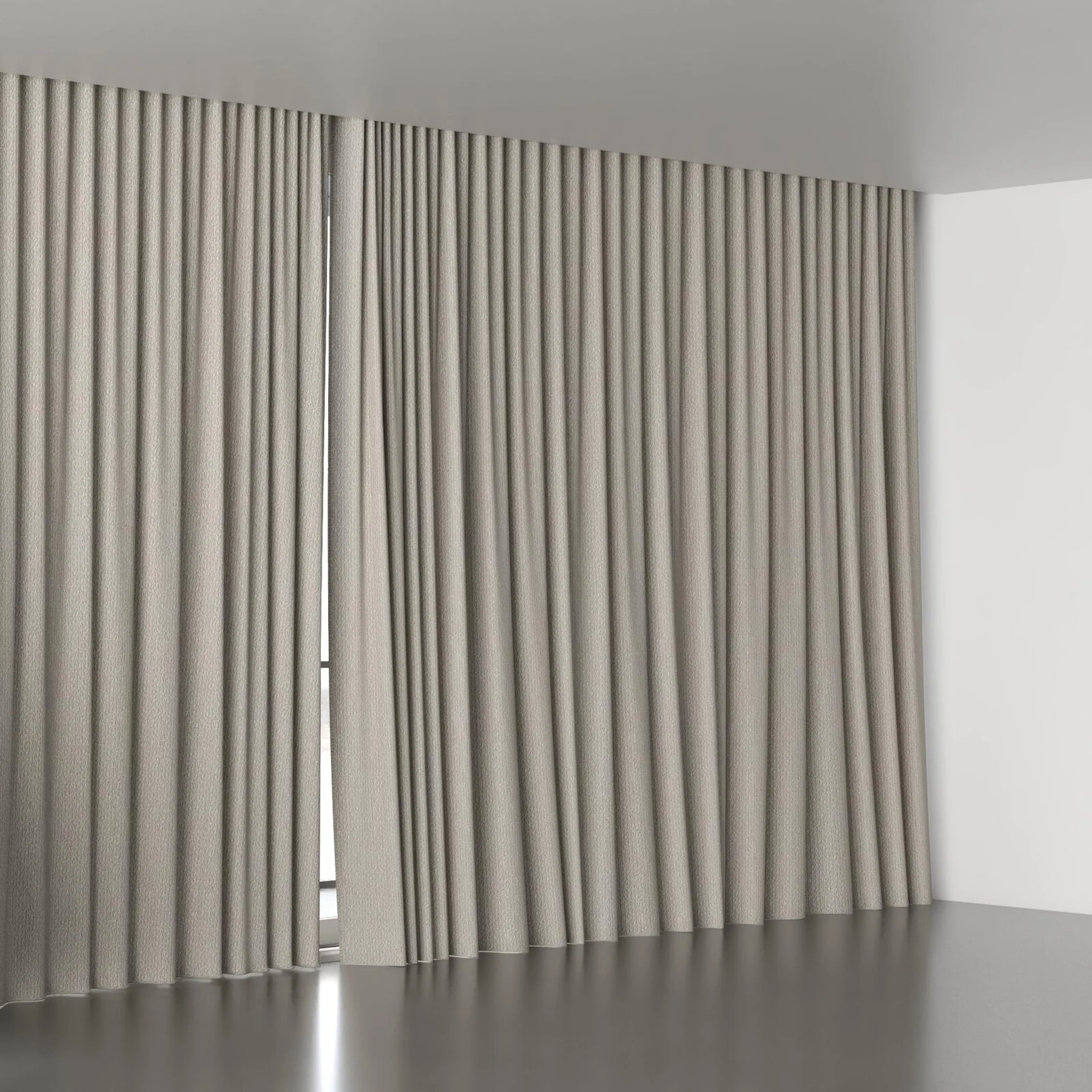 Full view of Semblance Gilt, wave pleat