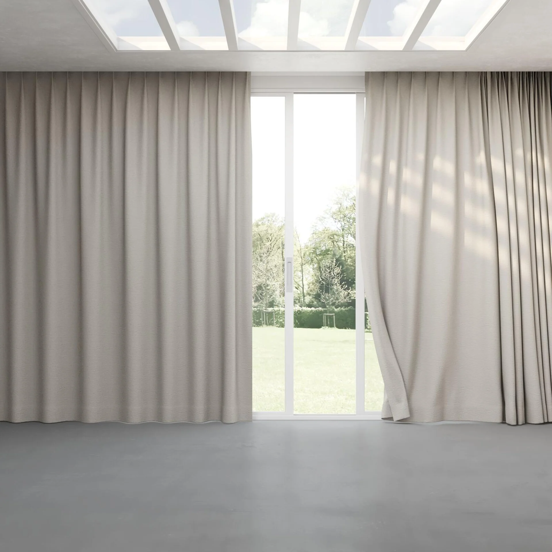 Full view of Obi Stonewash Stone, pinch pleat