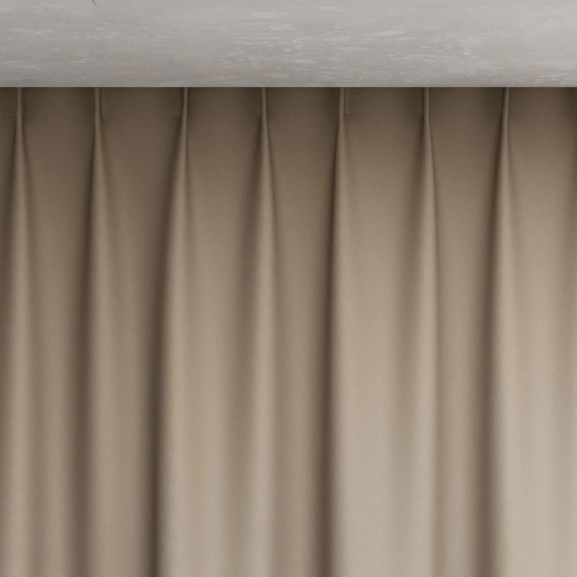 Top view of Woolskin Fresco, pinch pleat