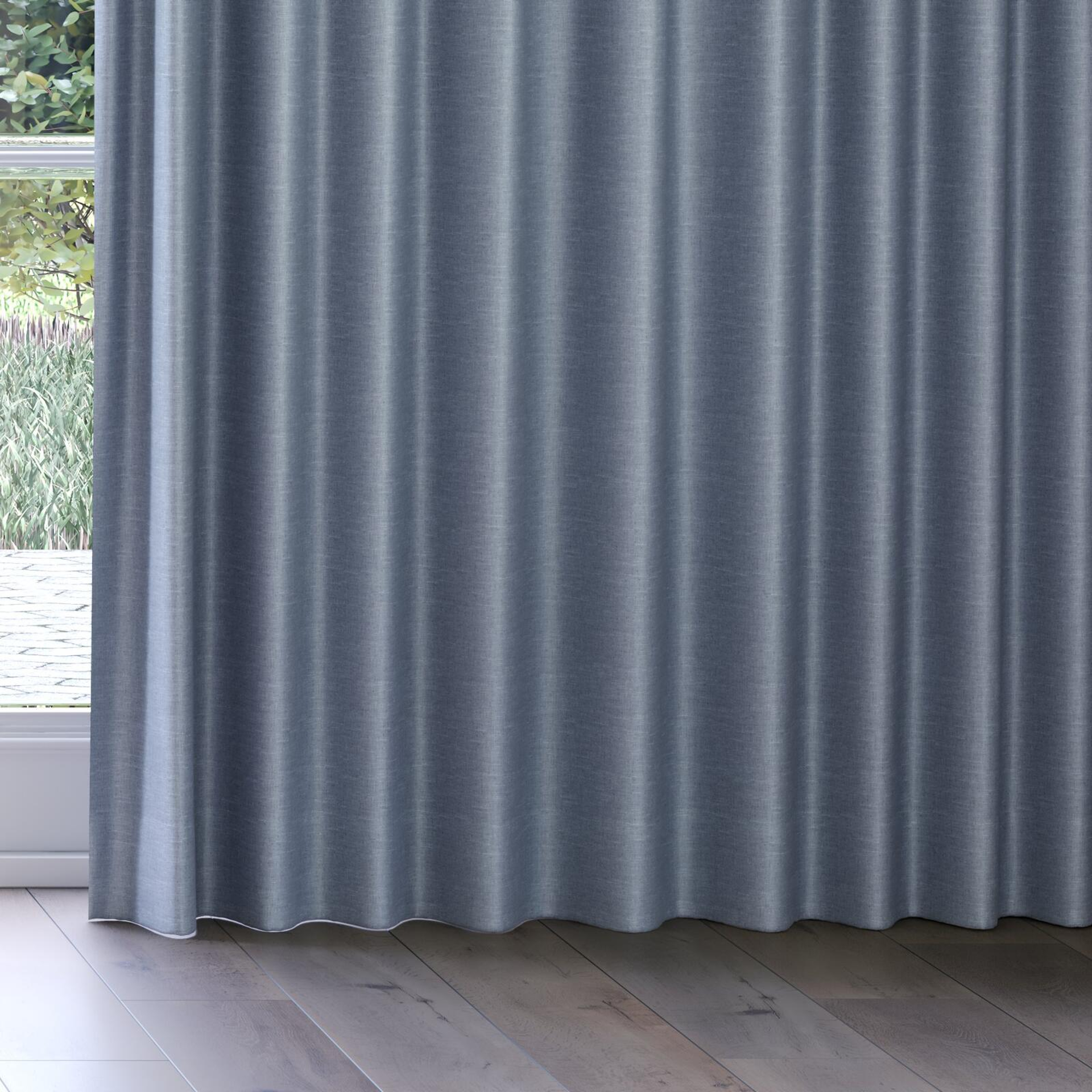 Bottom view of Tonto Denim, on curtain rail