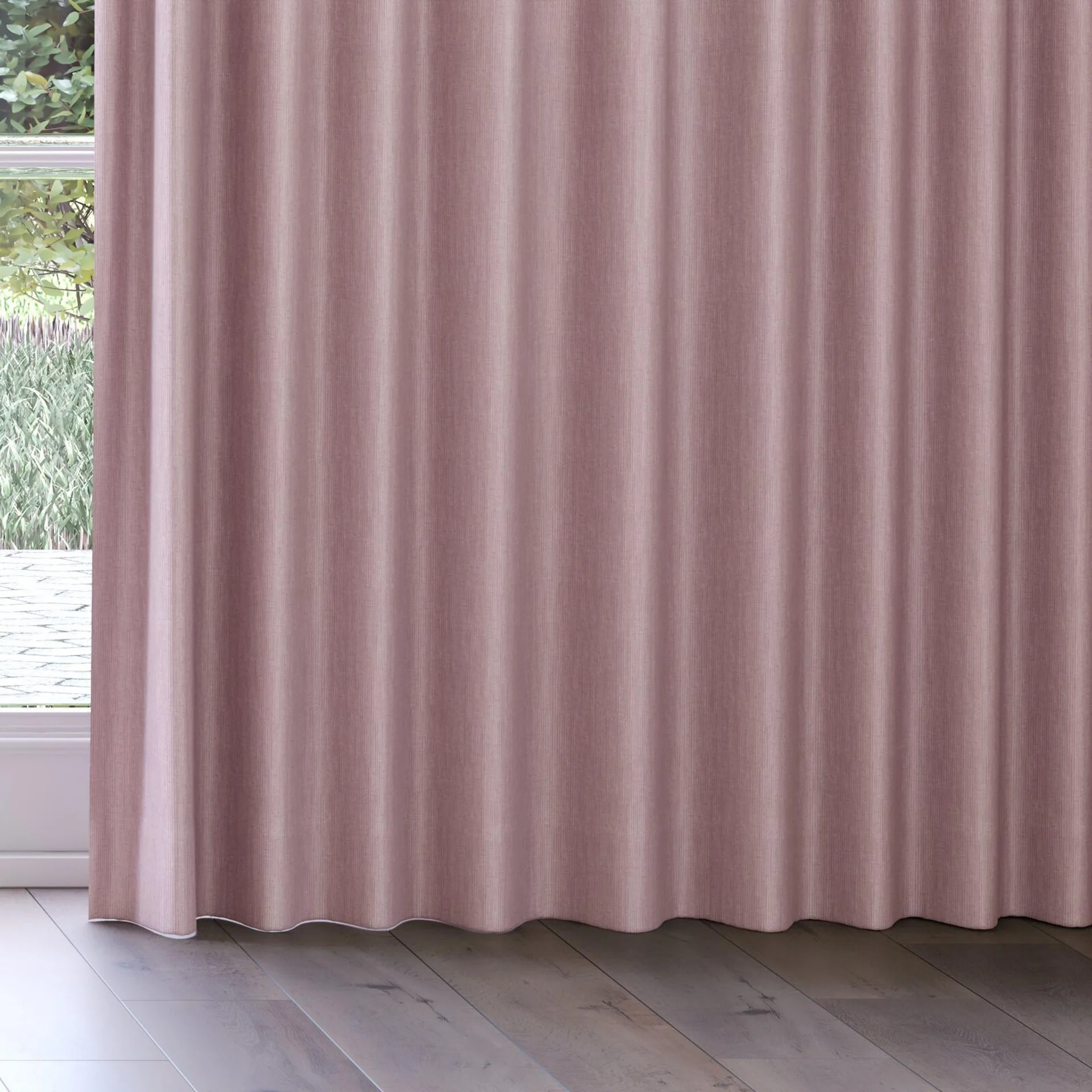 Bottom view of Hombre Petal, on curtain rail