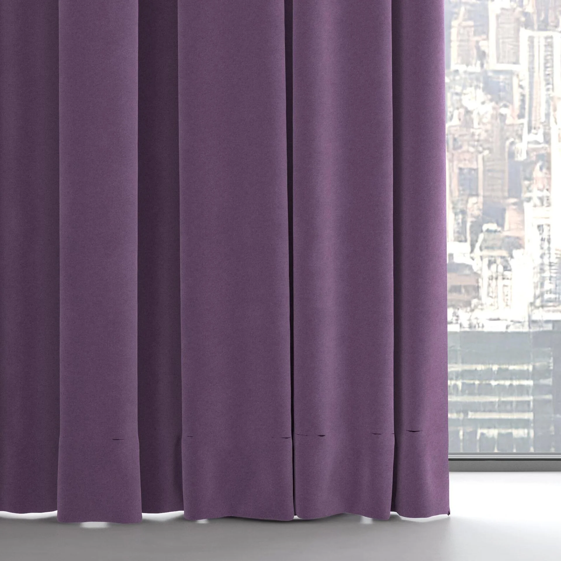 Bottom view of Moon Plum, on hidden rail