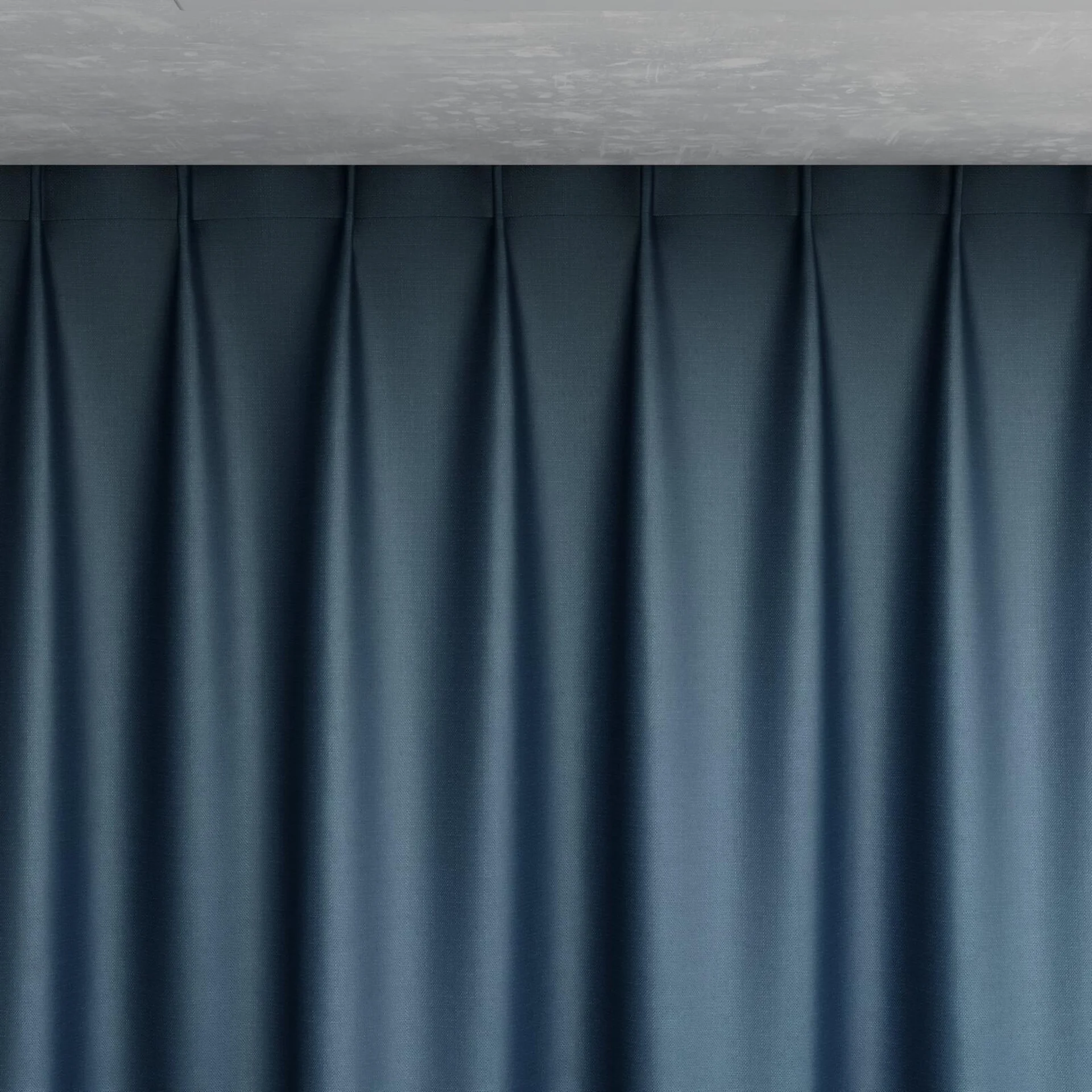 Top view of Stallion 2 Blackout Delft, pinch pleat