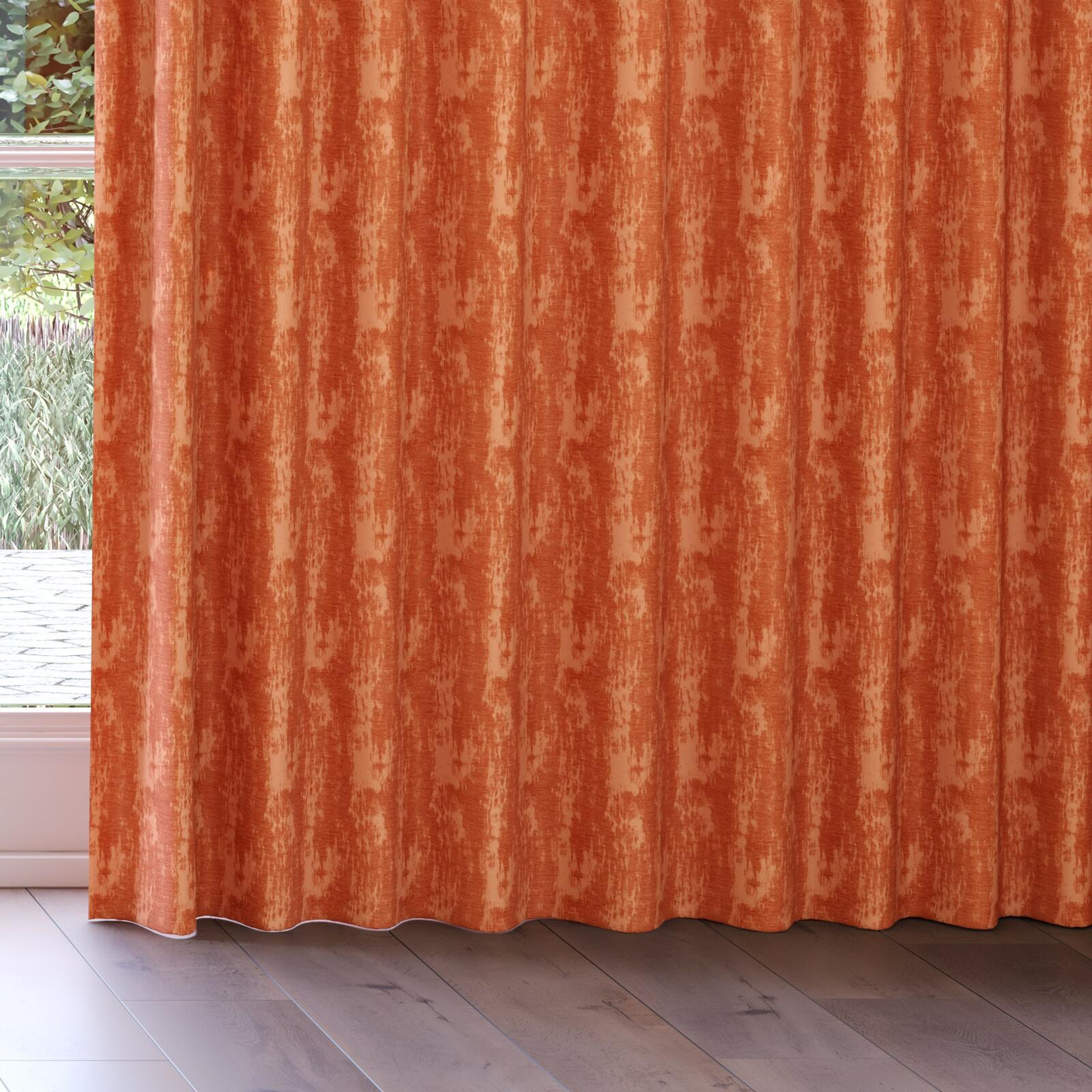 Bottom view of Innovation Rust, on curtain rail