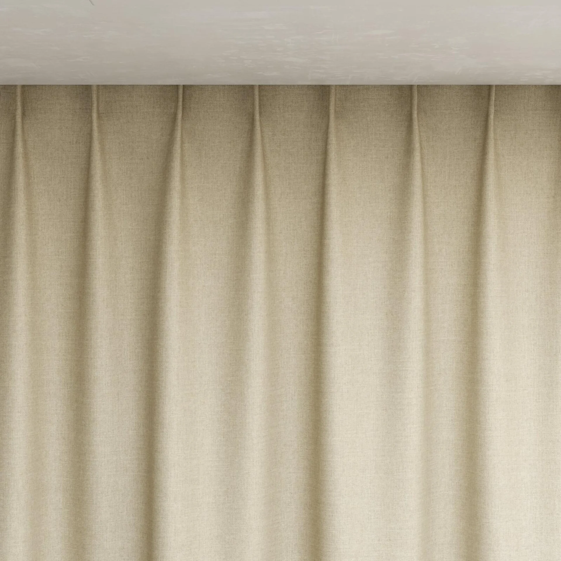 Top view of Frisco Sand, pinch pleat