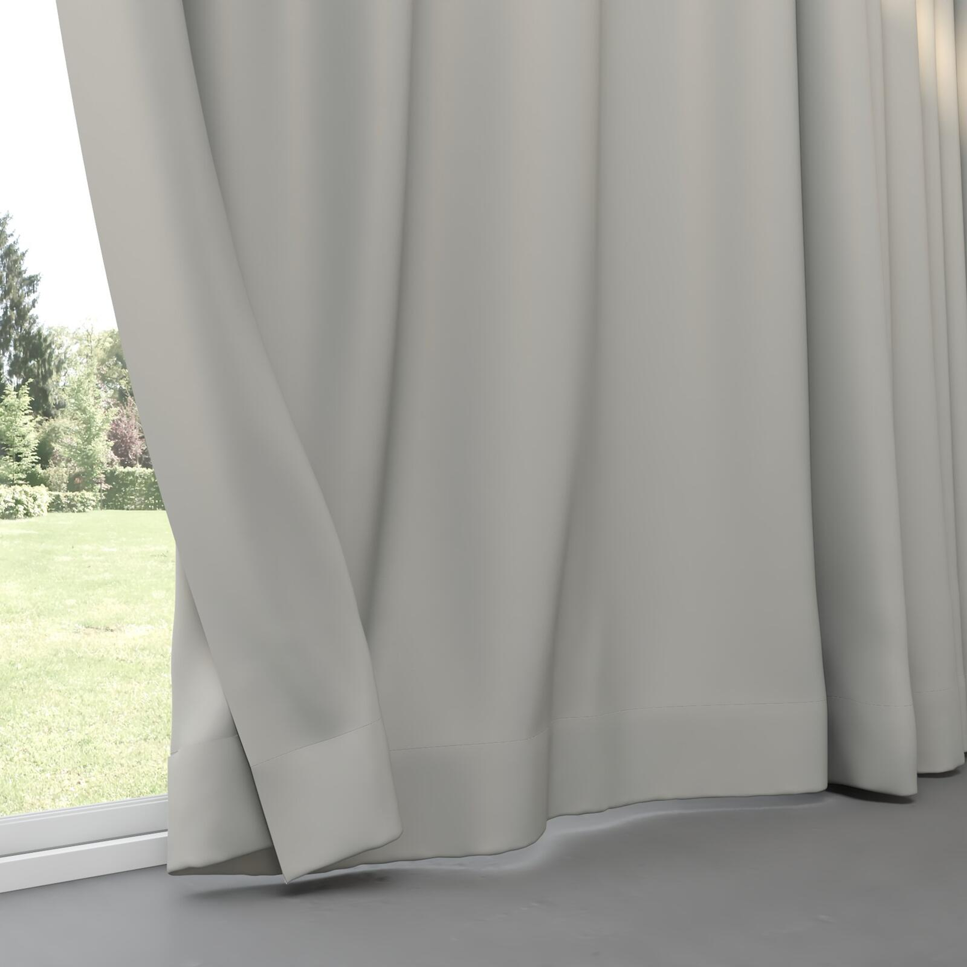 Bottom view of Ultra Dim Silver, pinch pleat