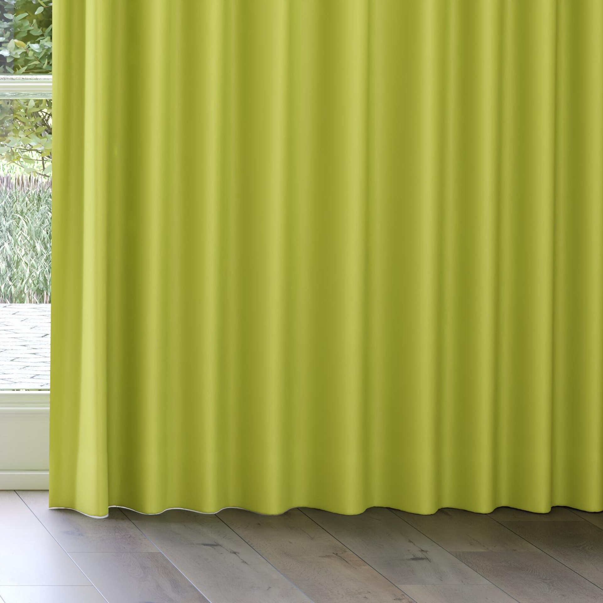 Bottom view of Ultra Dim Kiwi, on curtain rail