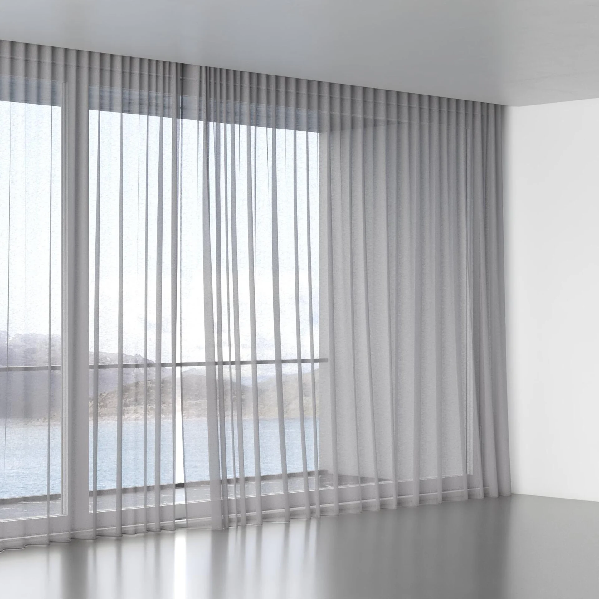 Full view of Elevate Cement, wave pleat