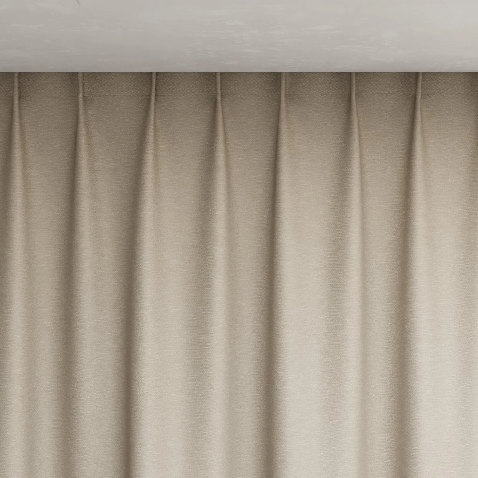 Top view of Colourwash Eco Putty, pinch pleat