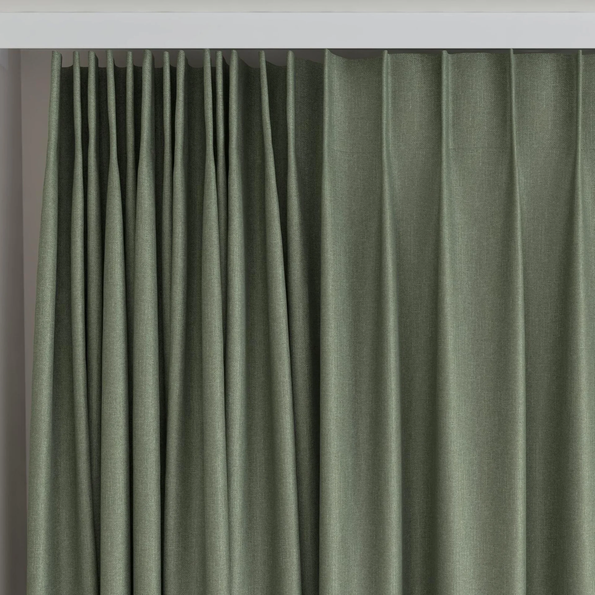 Top view of Excel Forest, on curtain rail