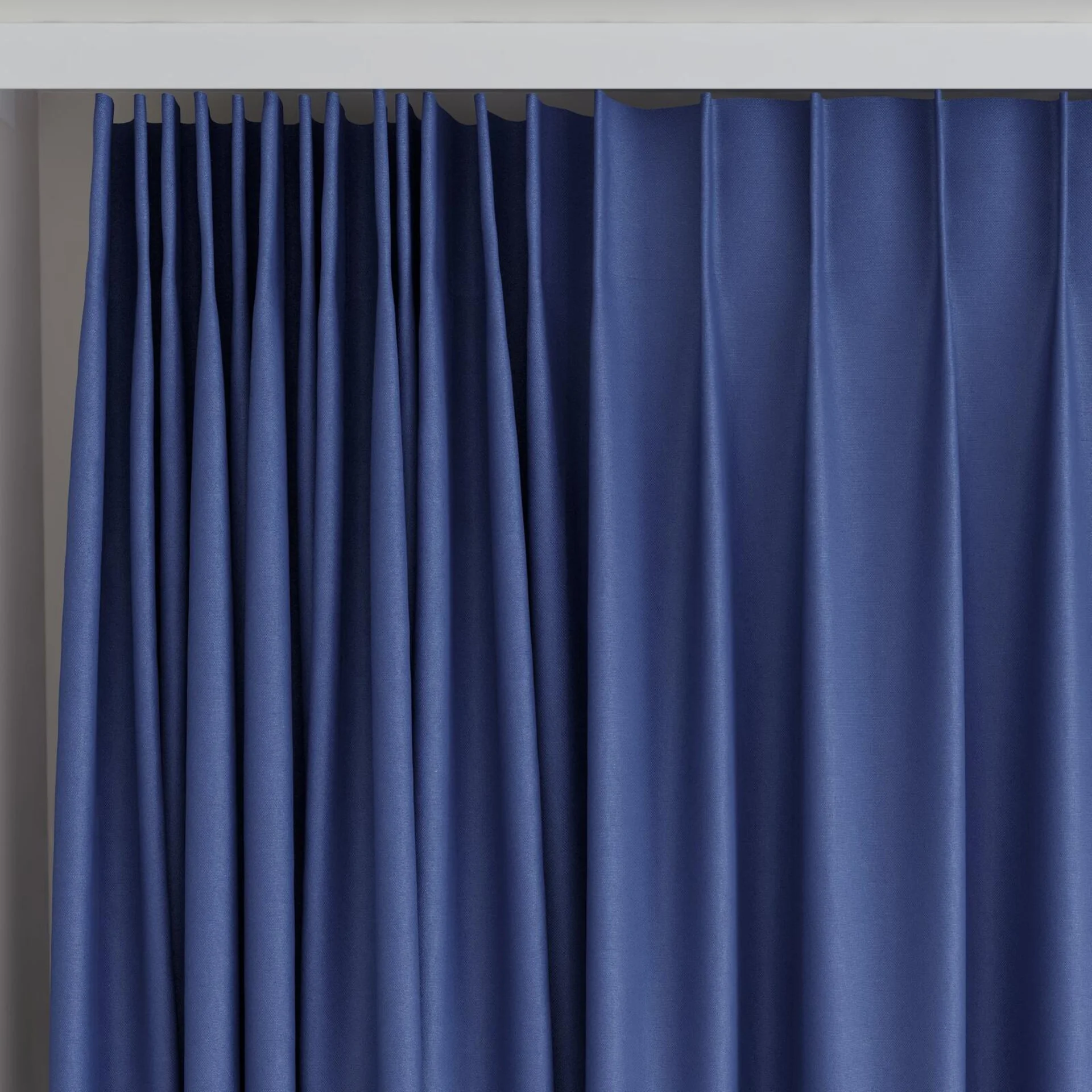 Top view of Woolskin Jeans, on curtain rail