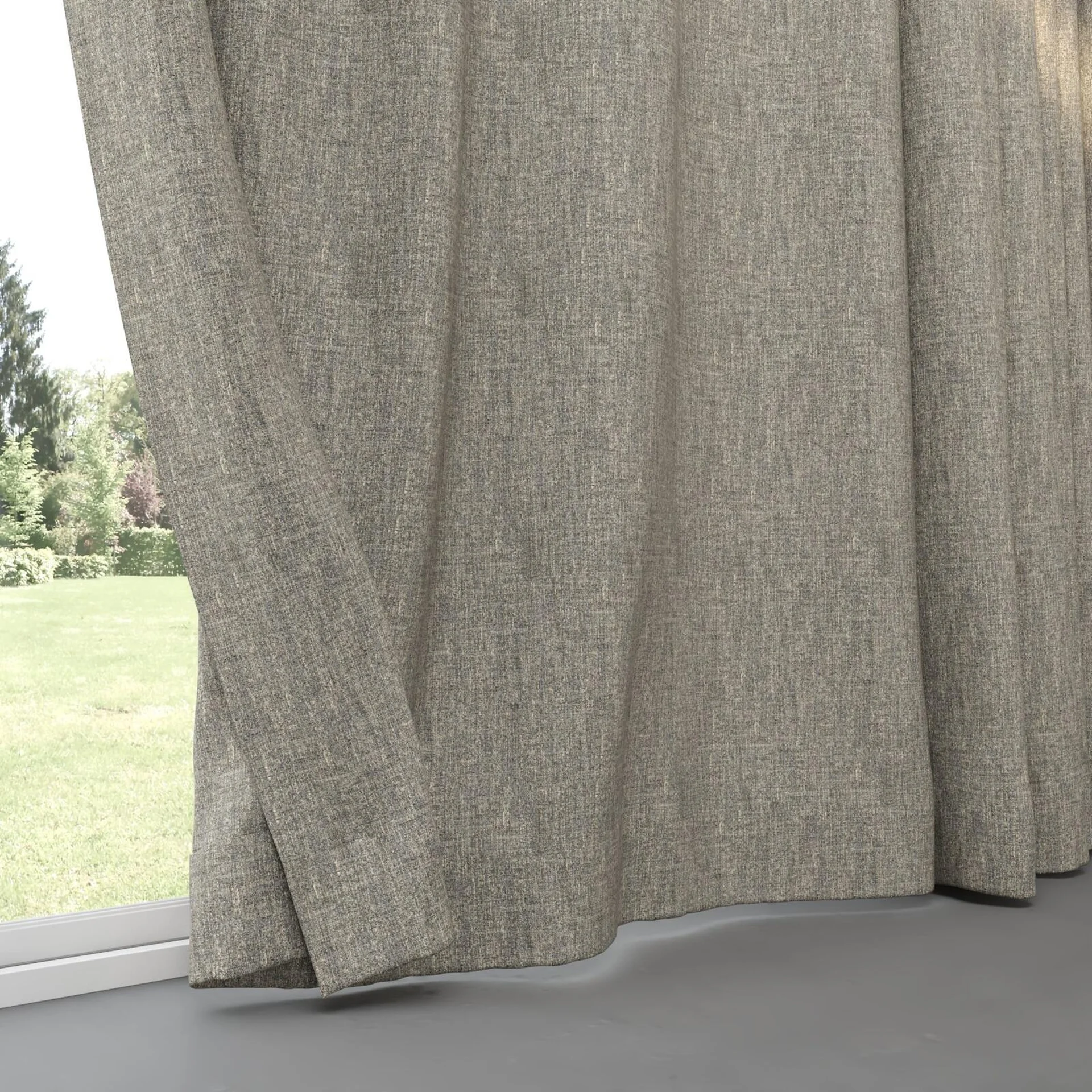 Bottom view of Dryland Horizon, pinch pleat