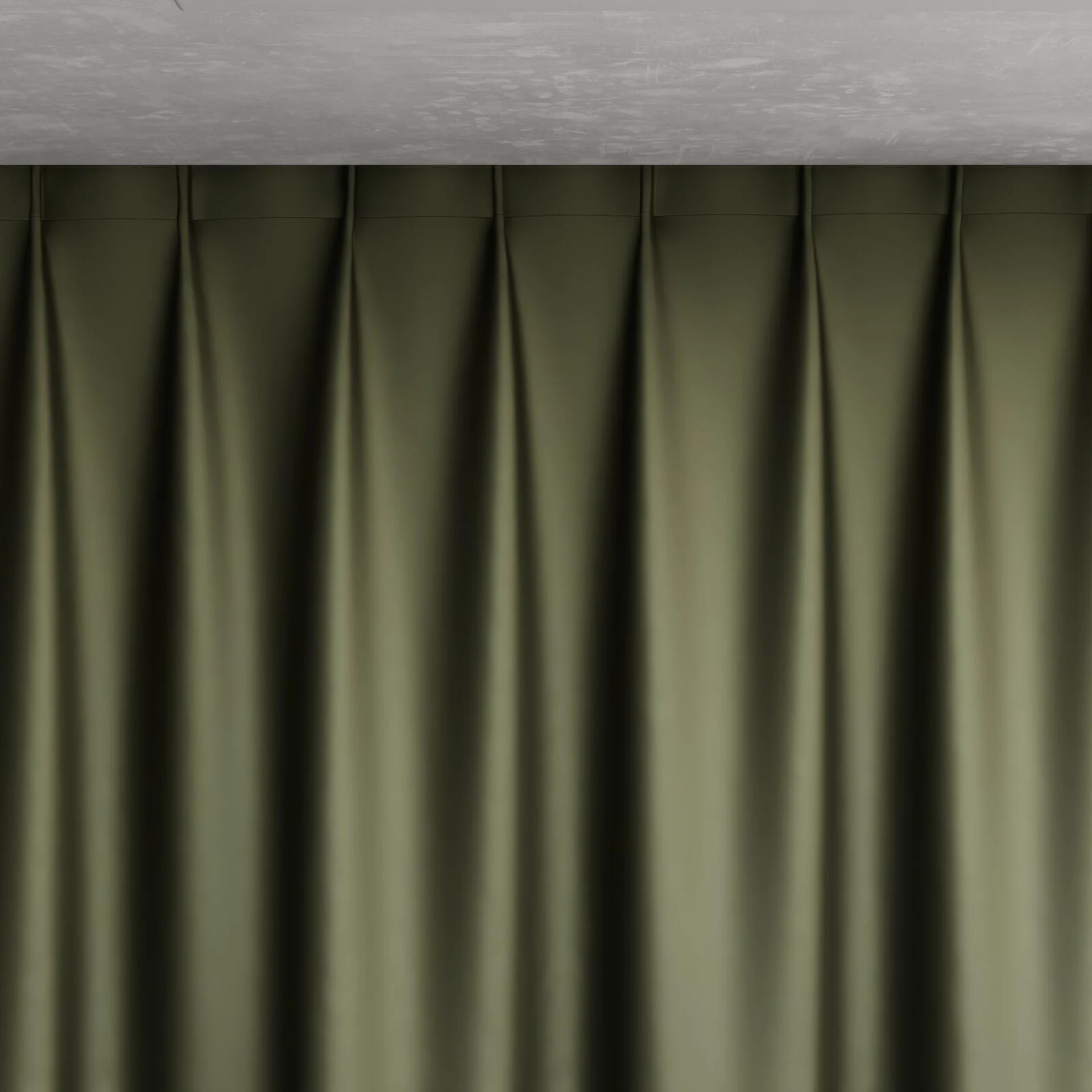 Top view of Moonbeam Hedge, pinch pleat