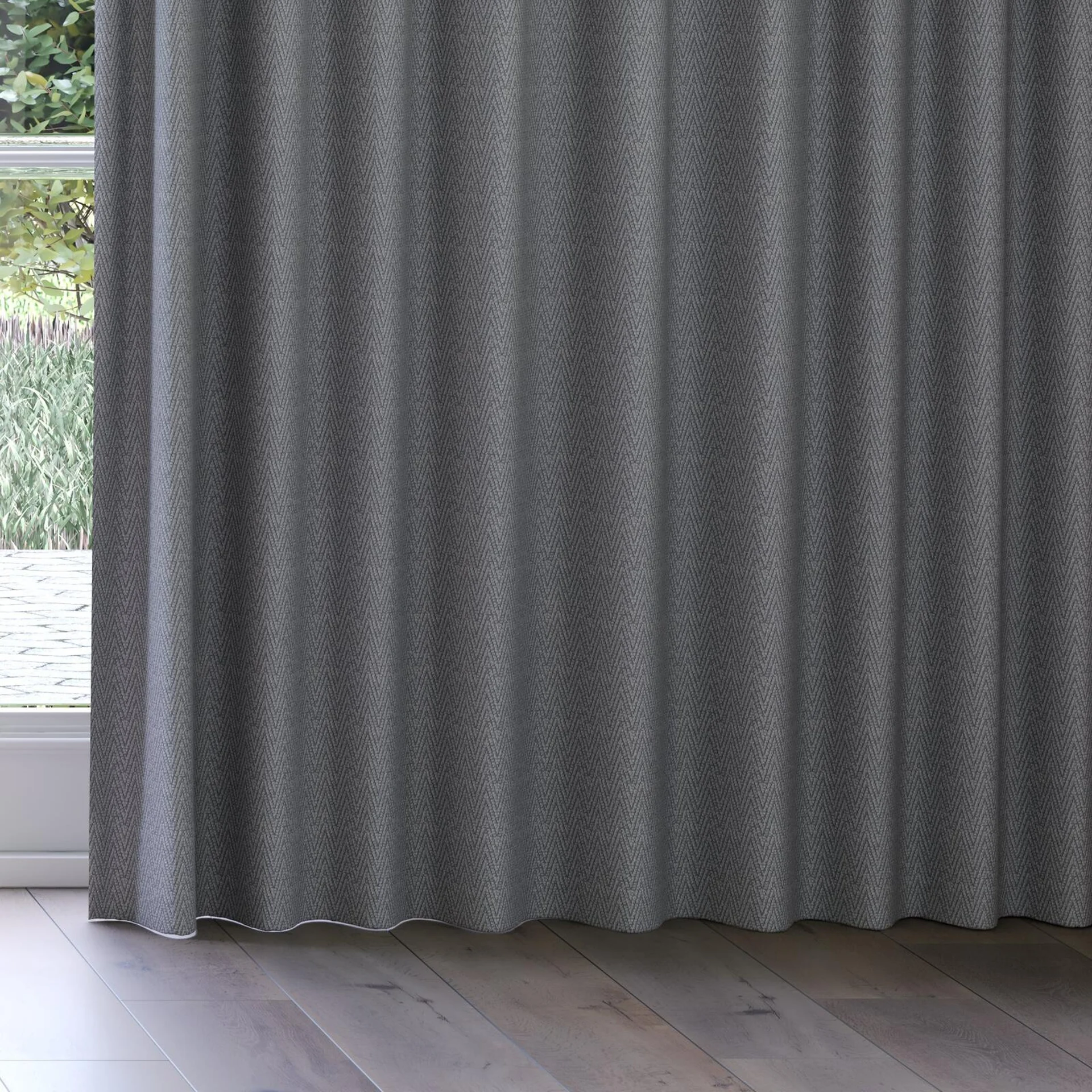 Bottom view of Saiph Metal, on curtain rail