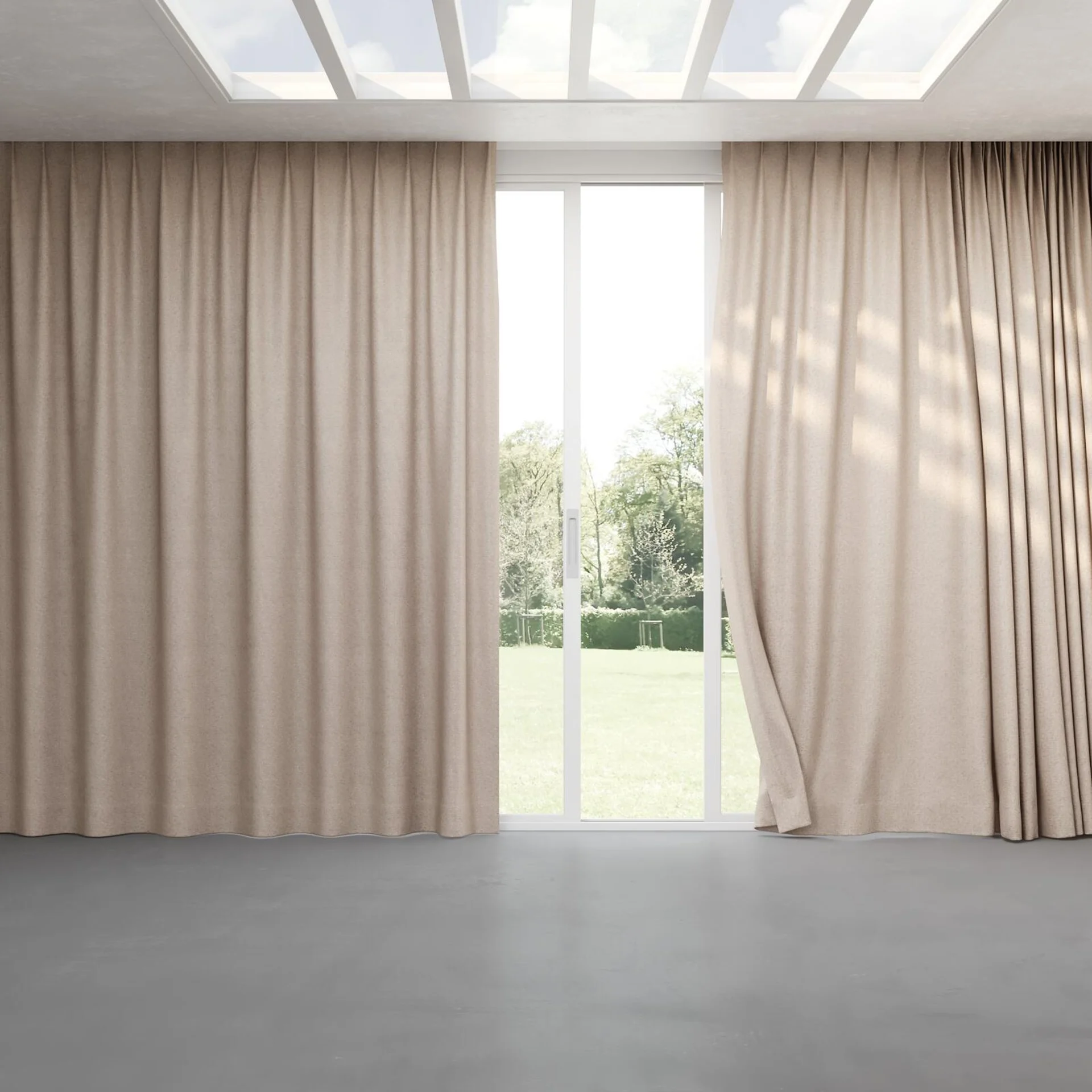 Full view of Monsieur Dune, pinch pleat