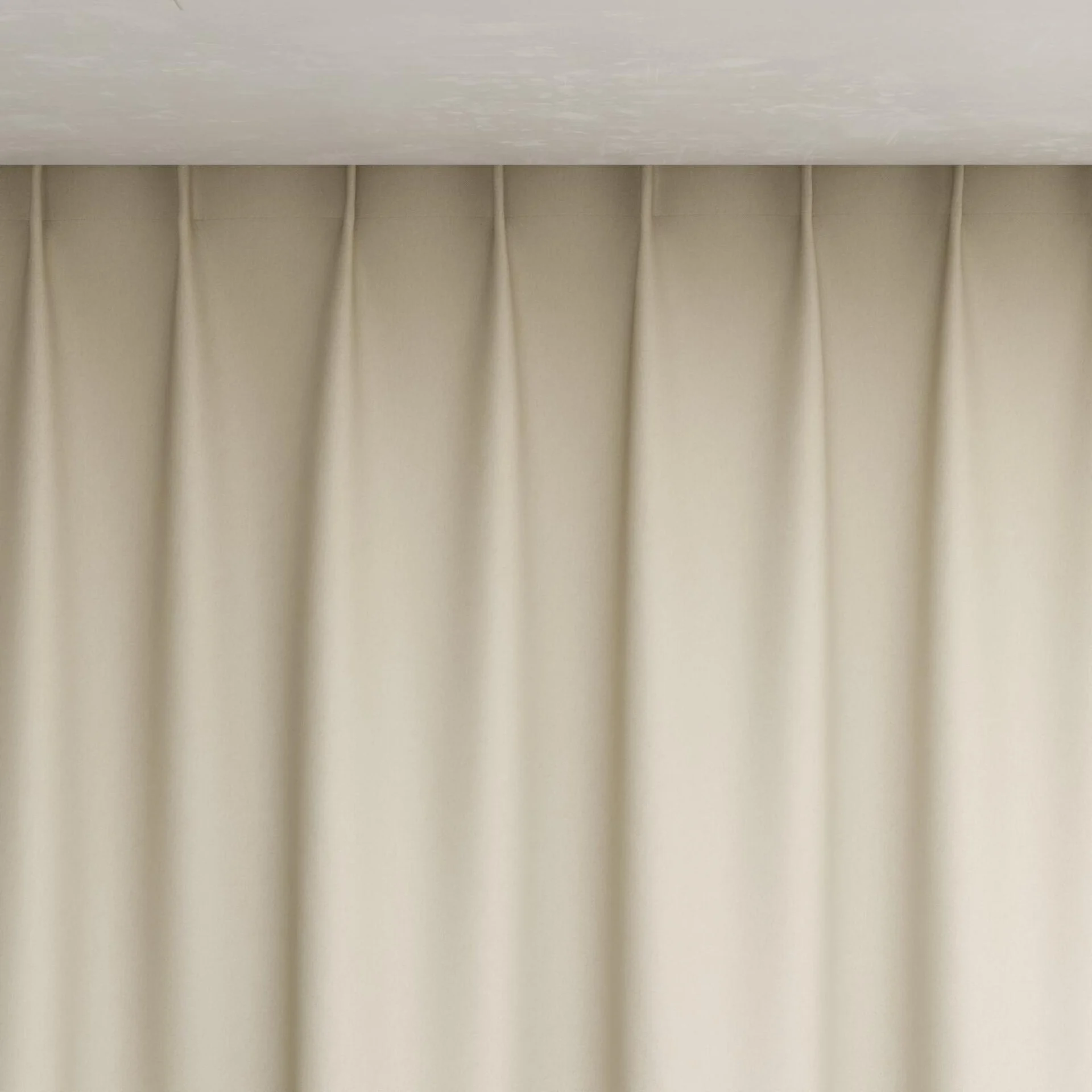 Top view of Woolskin Flax, pinch pleat