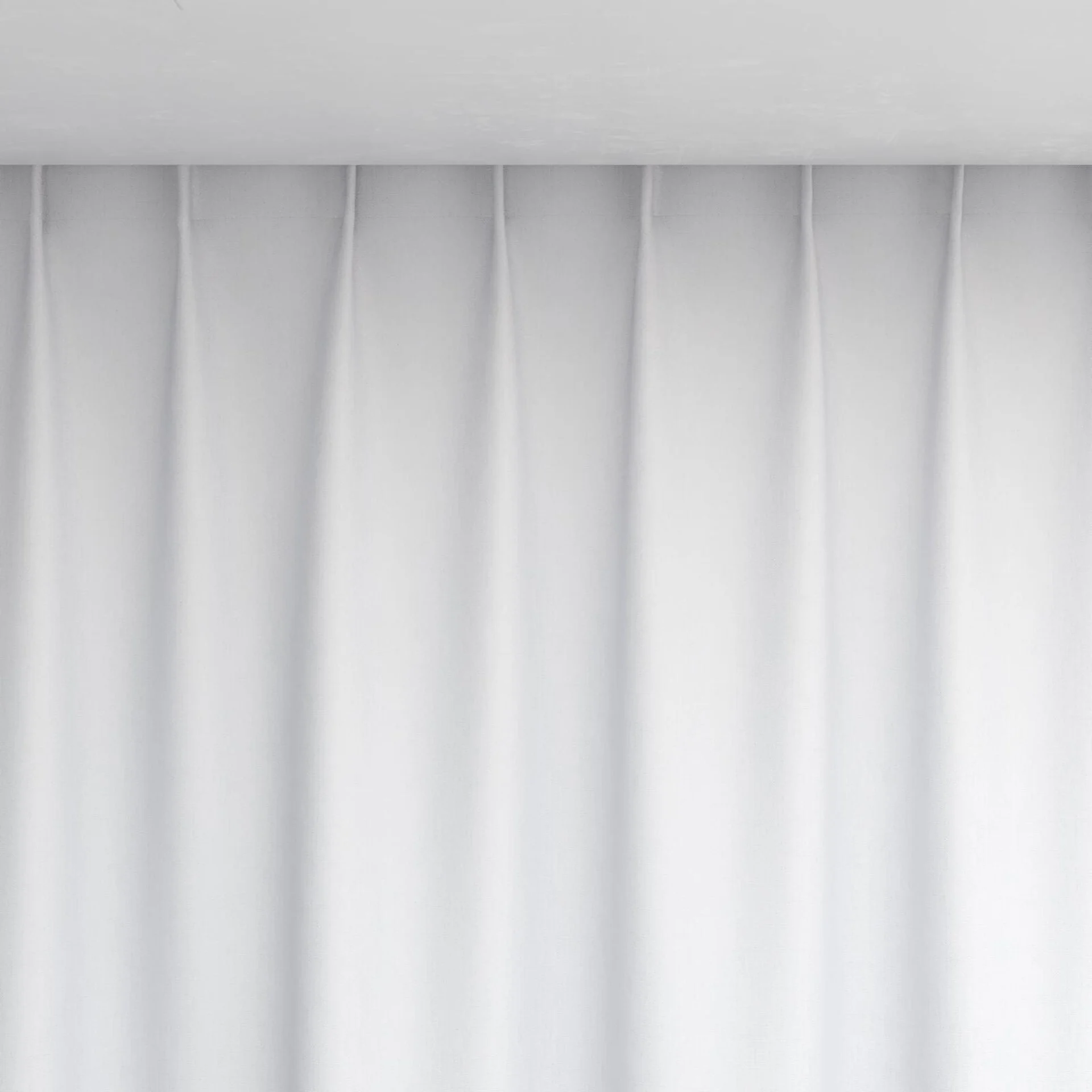 Top view of Retreat Blackout Cotton, pinch pleat
