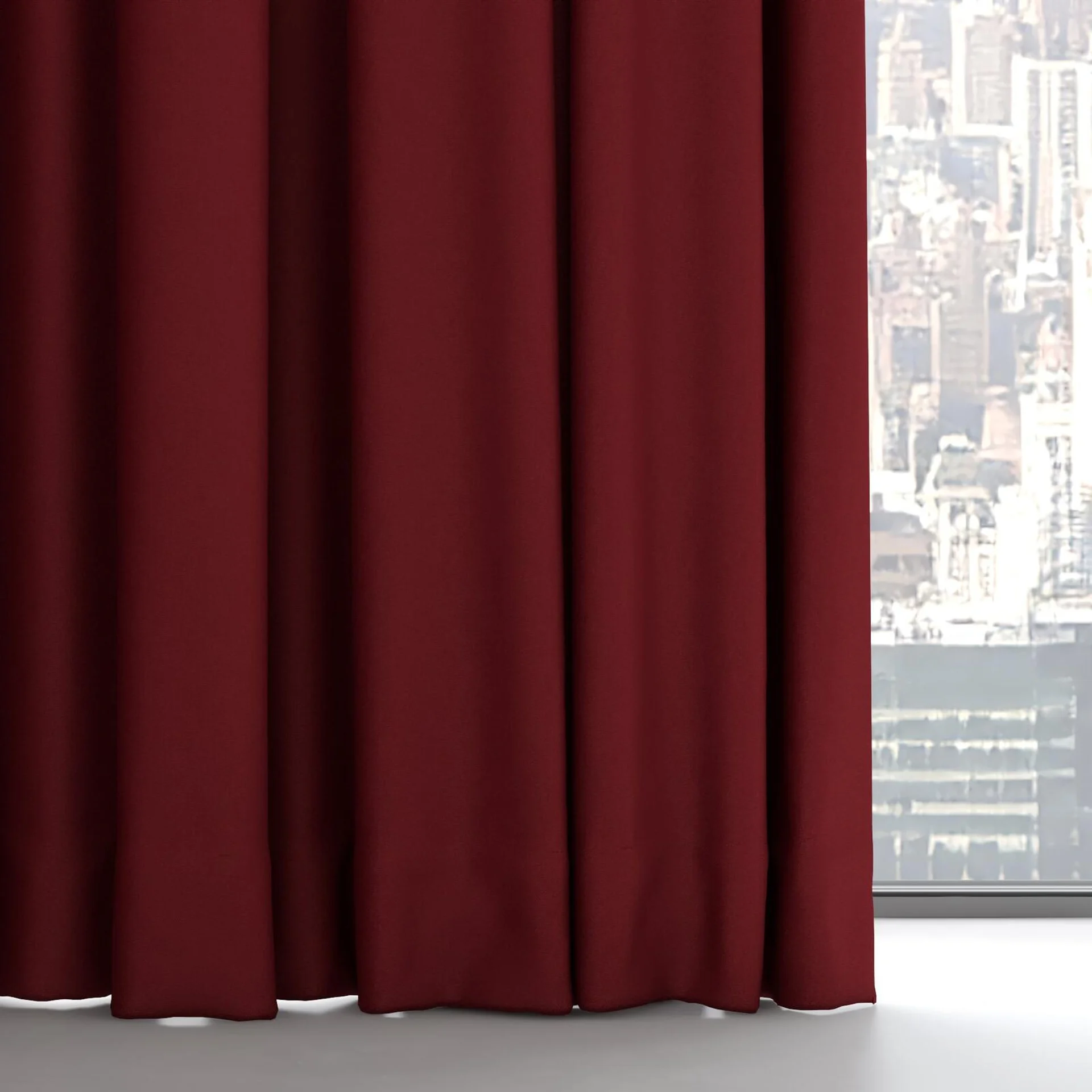 Bottom view of Woolskin Bordeaux, on hidden rail