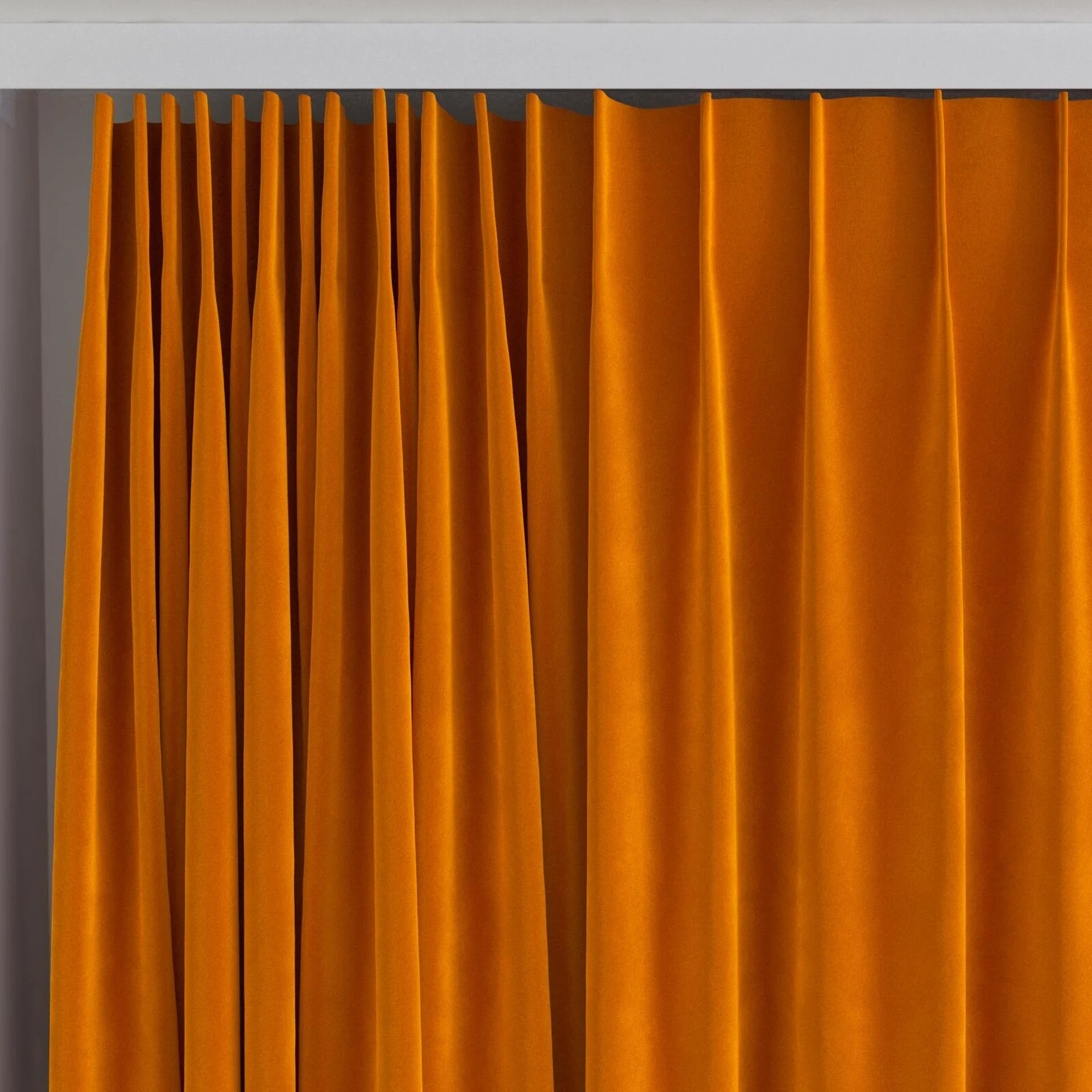 Top view of Verbier Spice, on curtain rail