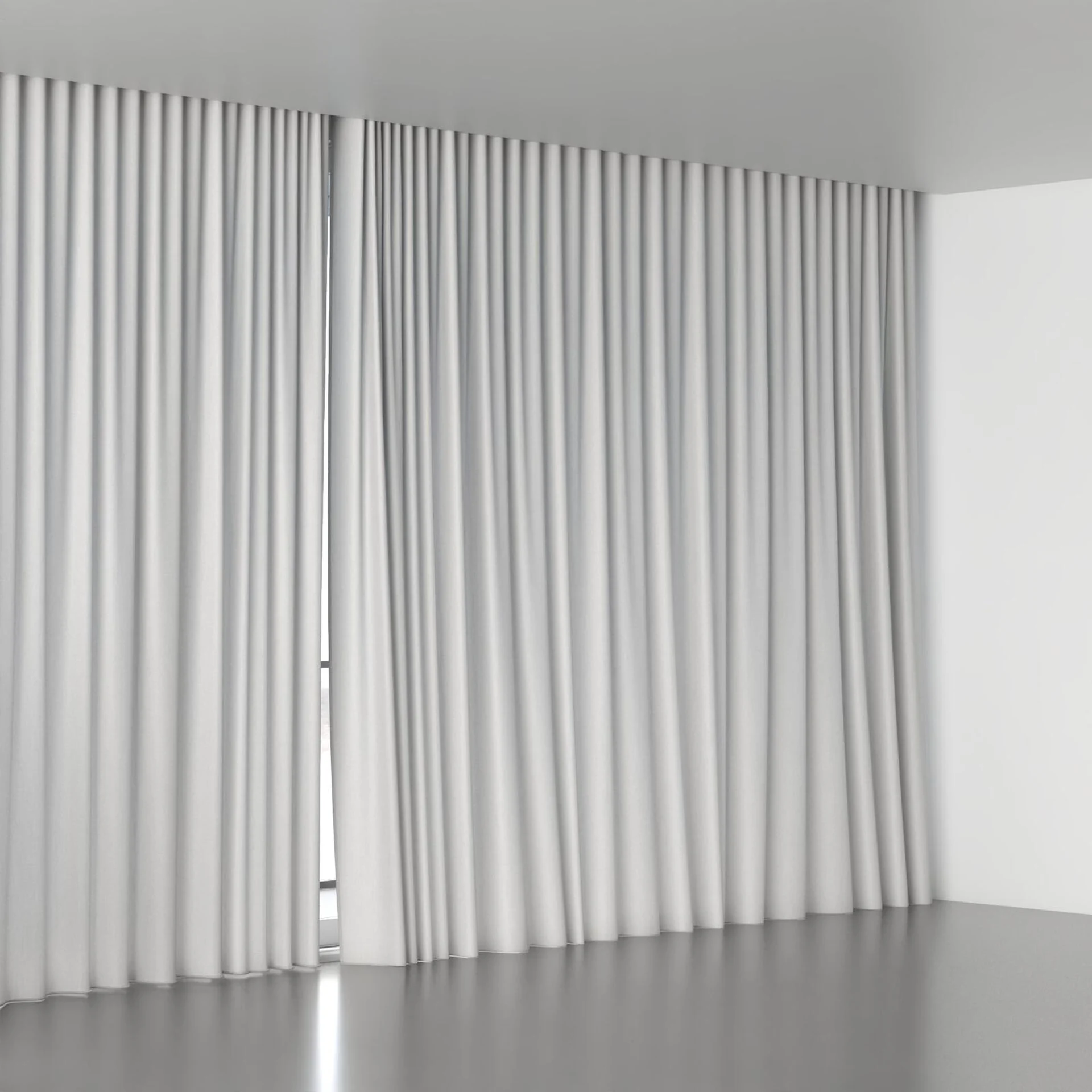 Full view of Private Chinchilla, wave pleat