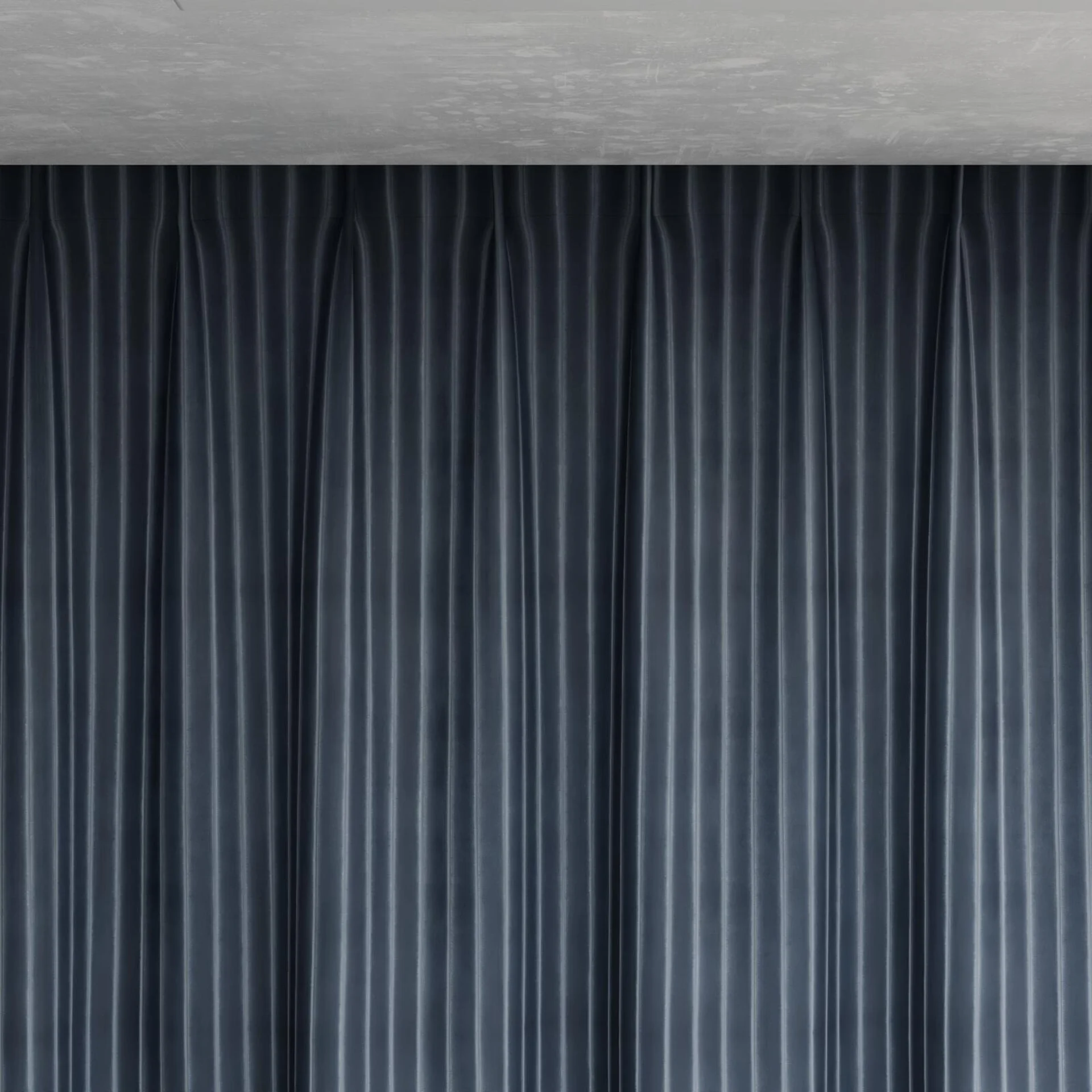 Top view of Cordial Denim, pinch pleat
