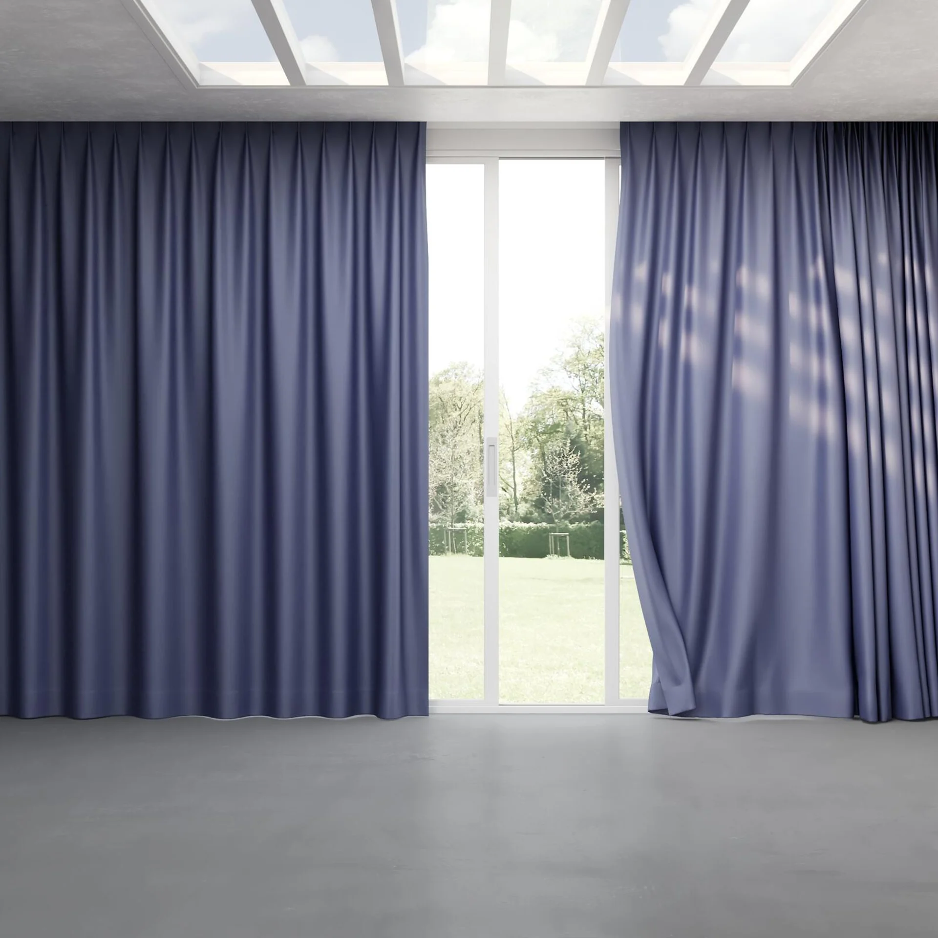 Full view of Hastings Denim, pinch pleat