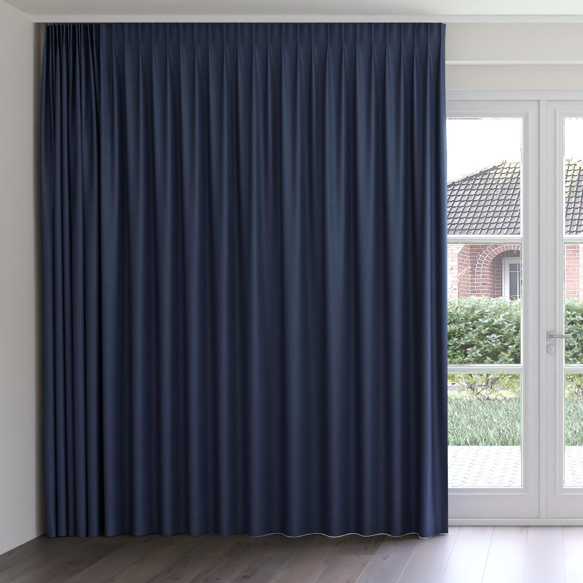 Front view of Kanvas Ink, on curtain rail