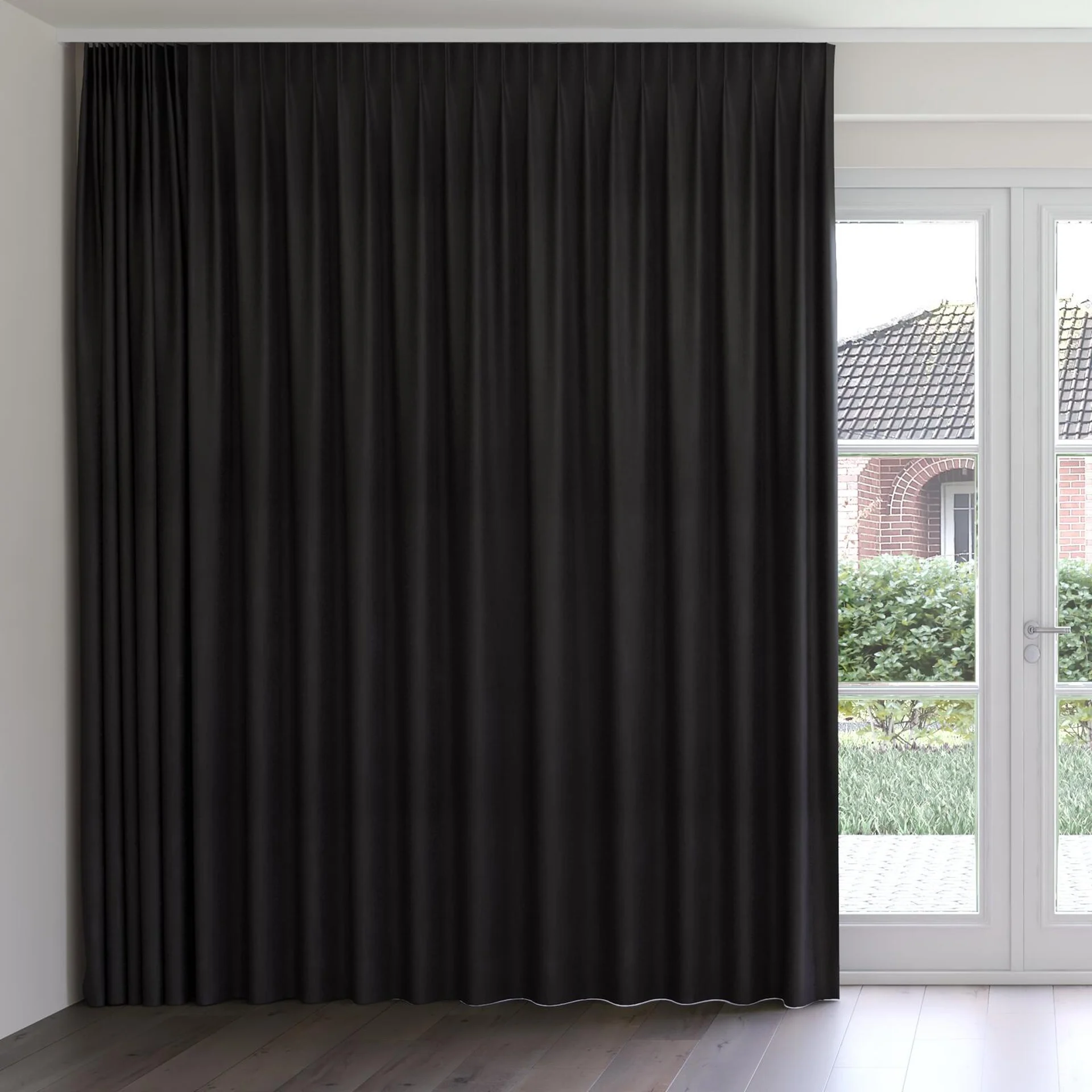 Front view of Lexicon Onyx, on curtain rail