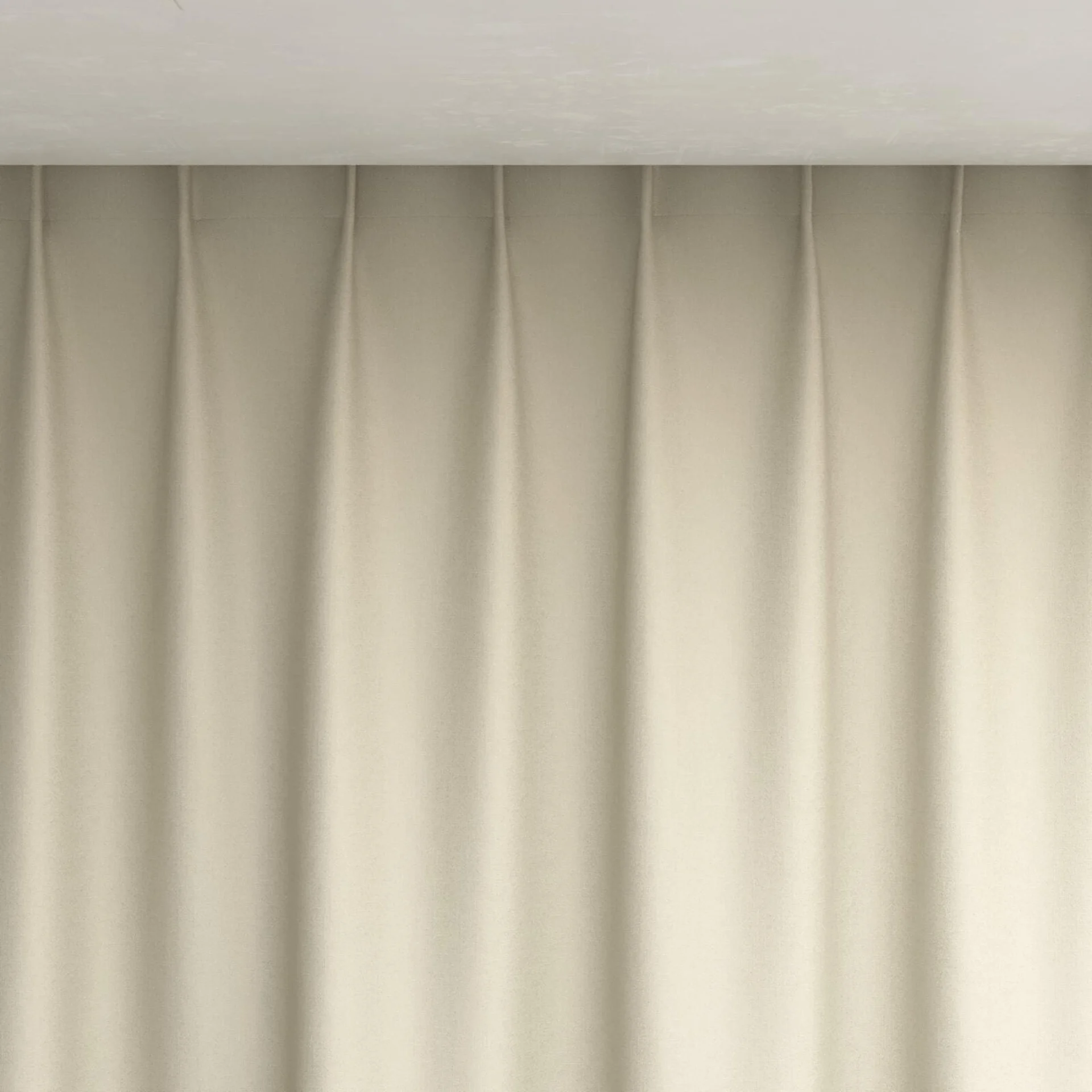 Top view of Excel Linen, pinch pleat