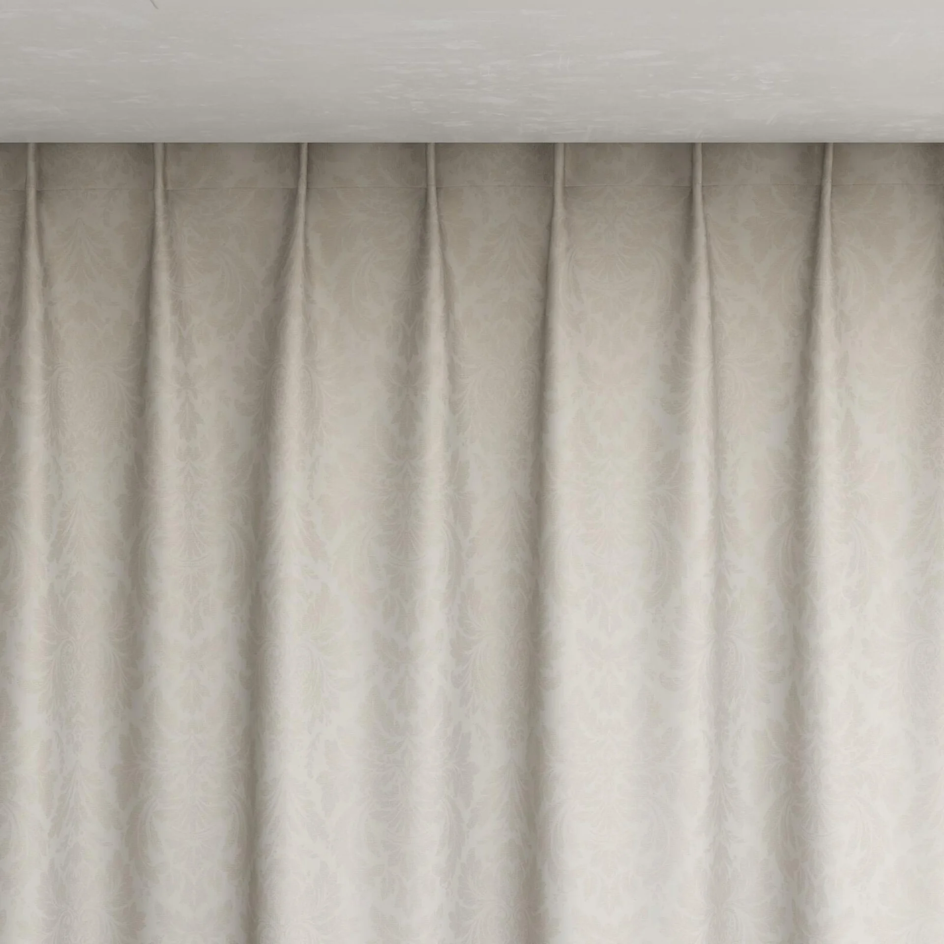 Top view of Jaborine Sesame, pinch pleat