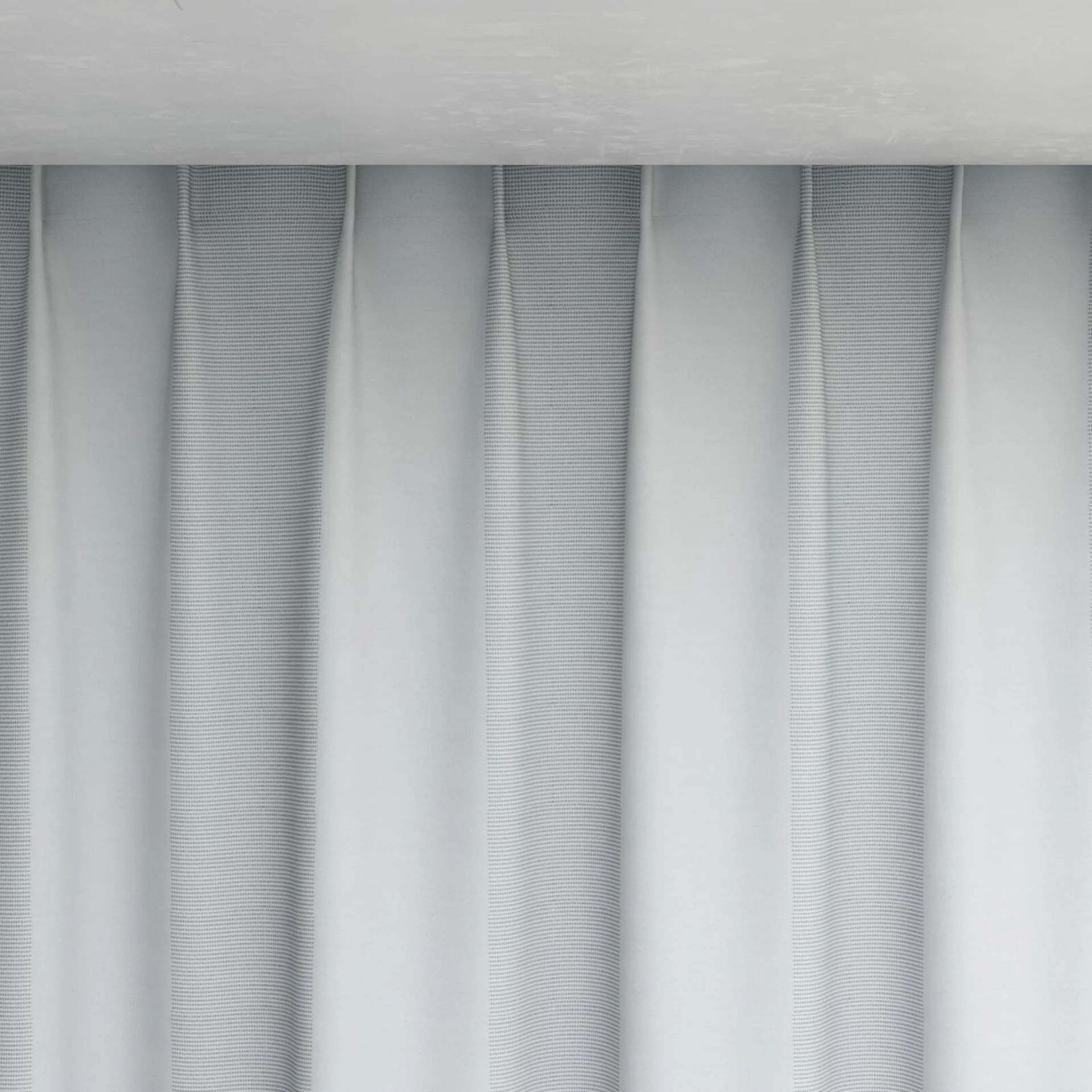 Top view of Borneo Uncoated Cloud, pinch pleat