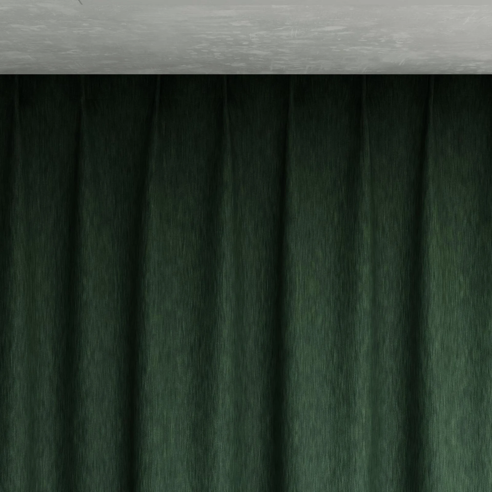 Top view of Tuxedo Ivy, pinch pleat