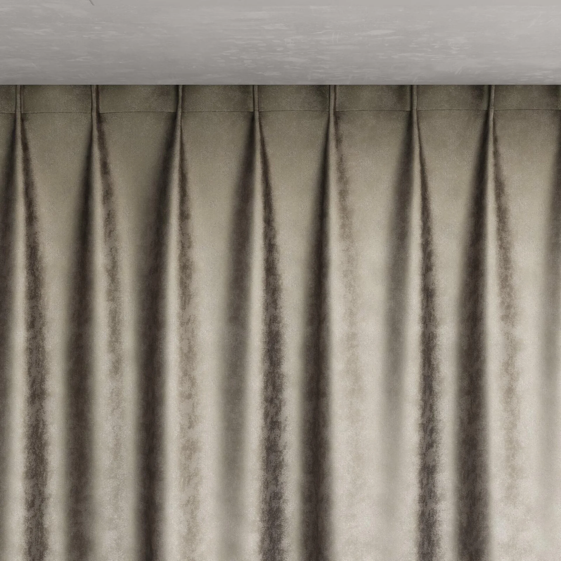 Top view of Fizz Titanium, pinch pleat