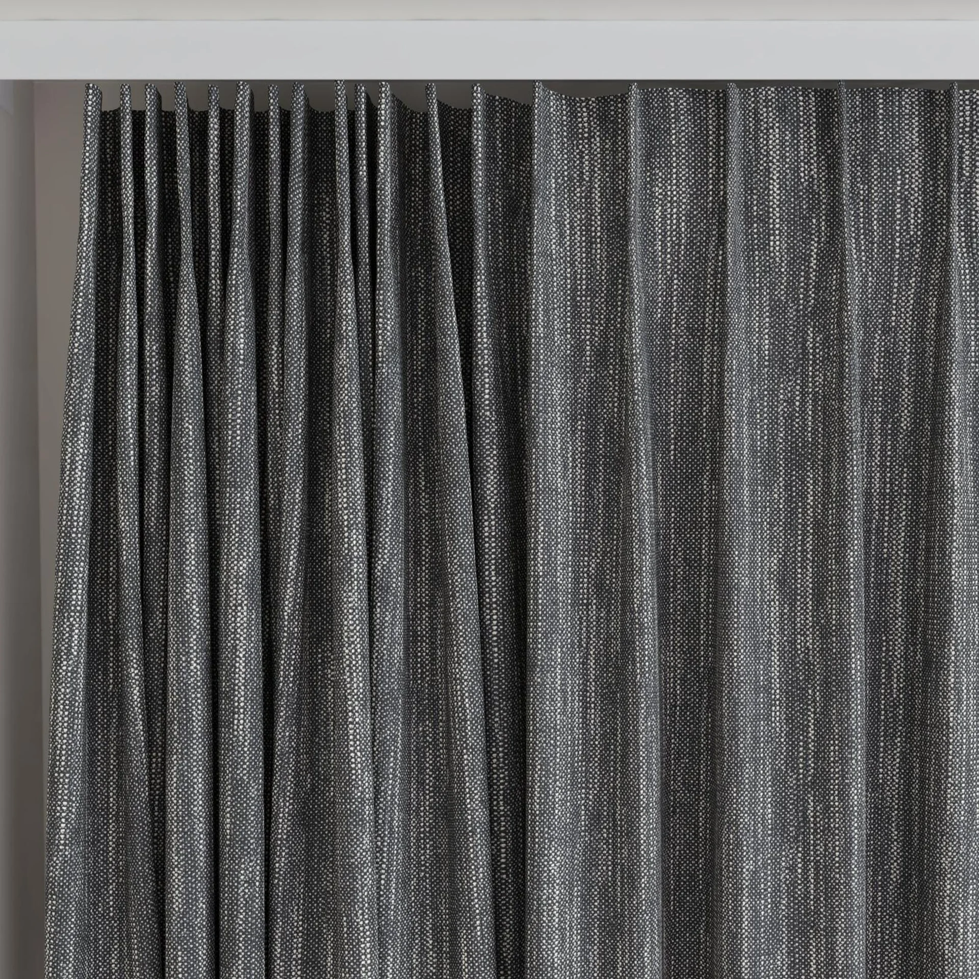 Top view of Planet Chess, on curtain rail