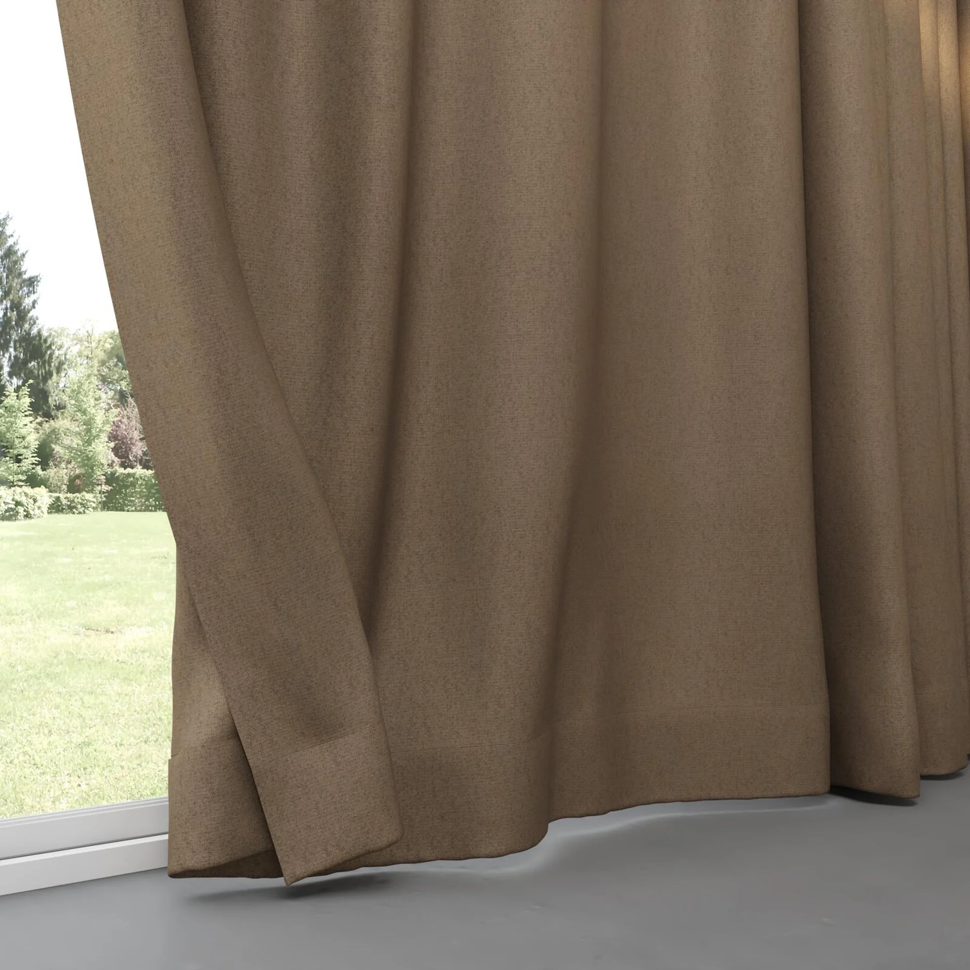 Bottom view of Liberate Earth, pinch pleat