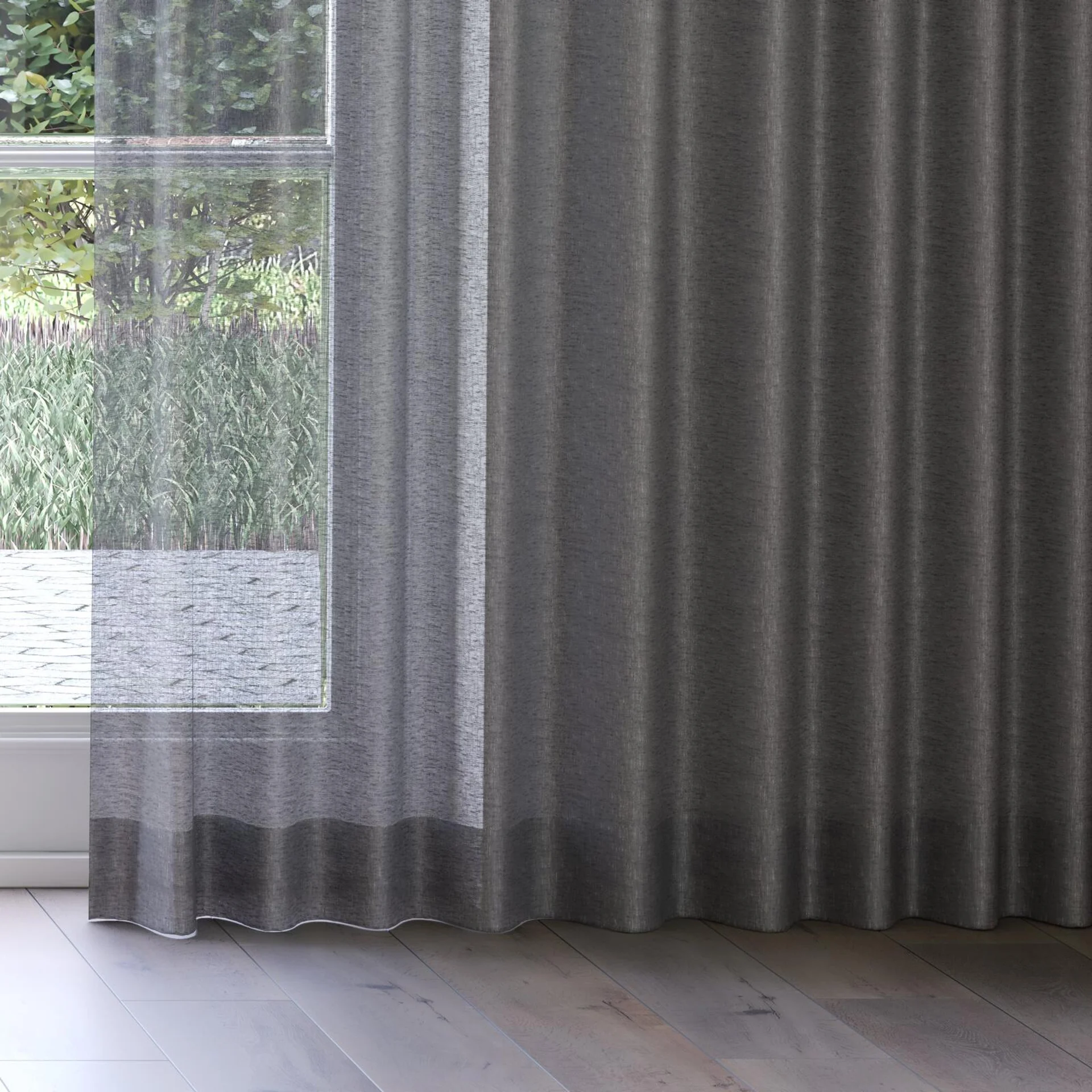 Bottom view of Laconia Air Granite, on curtain rail