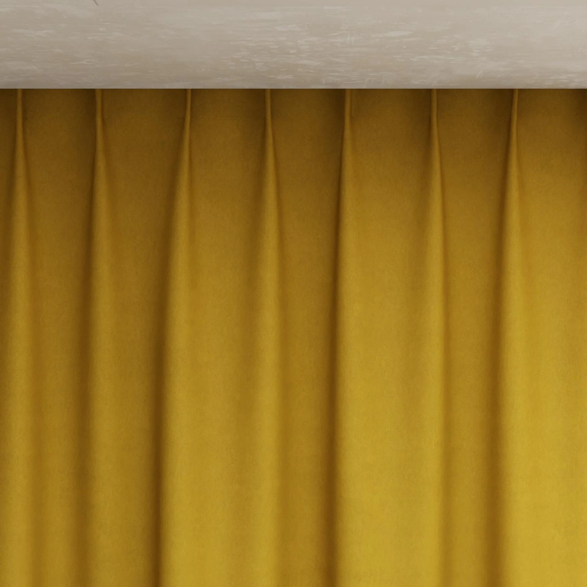 Top view of Lech Mustard, pinch pleat