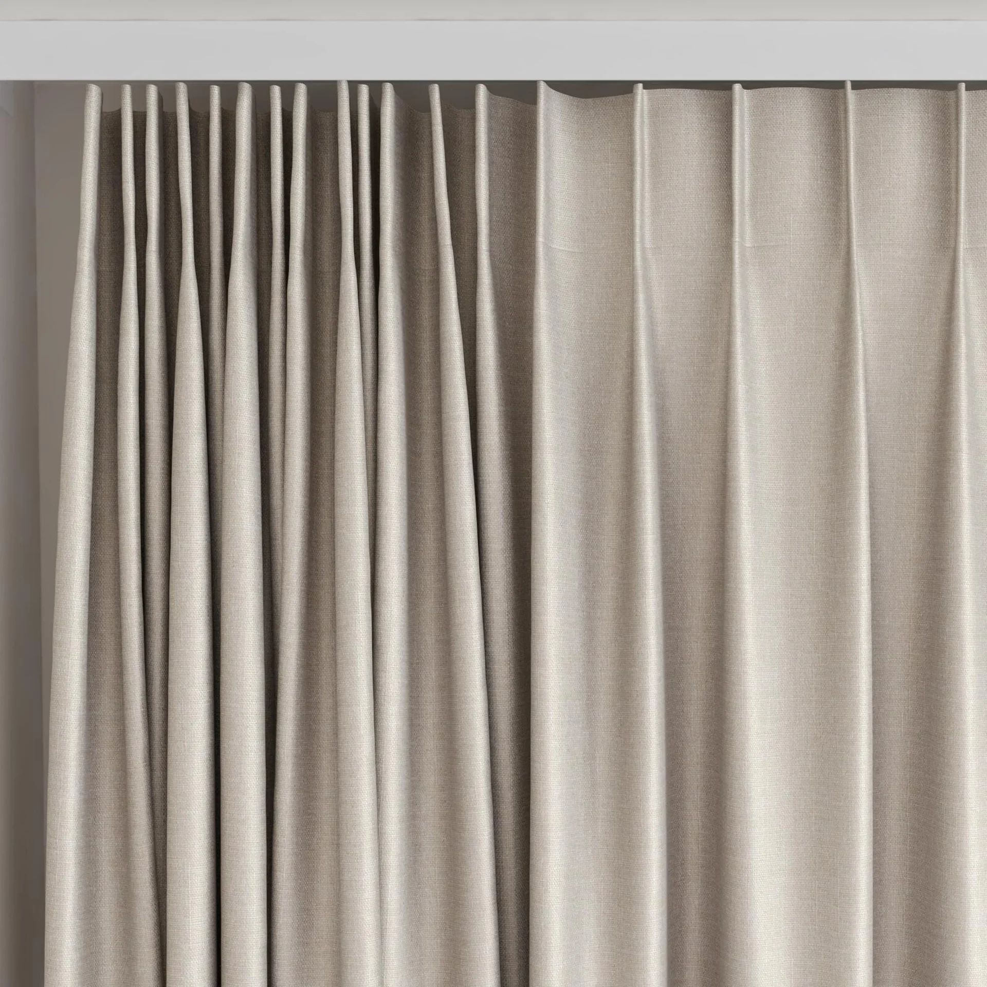 Top view of Stallion 2 UC String, on curtain rail