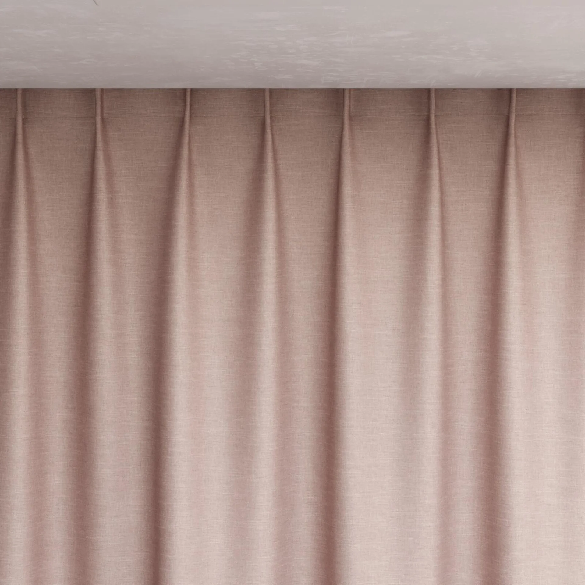 Top view of Tonto Blossom, pinch pleat